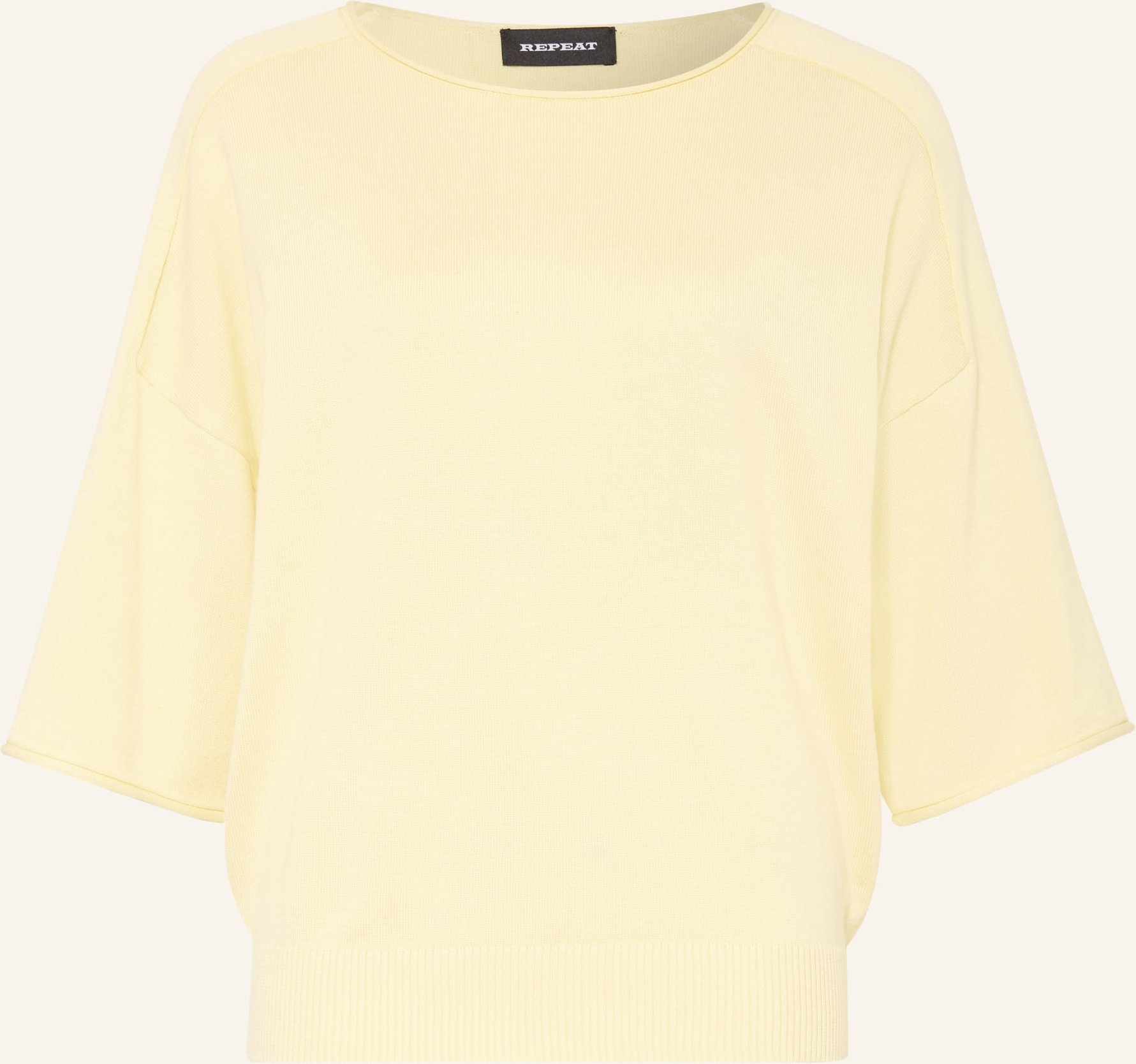 Repeat Oversized-Pullover Mit 3/4-Arm gelb