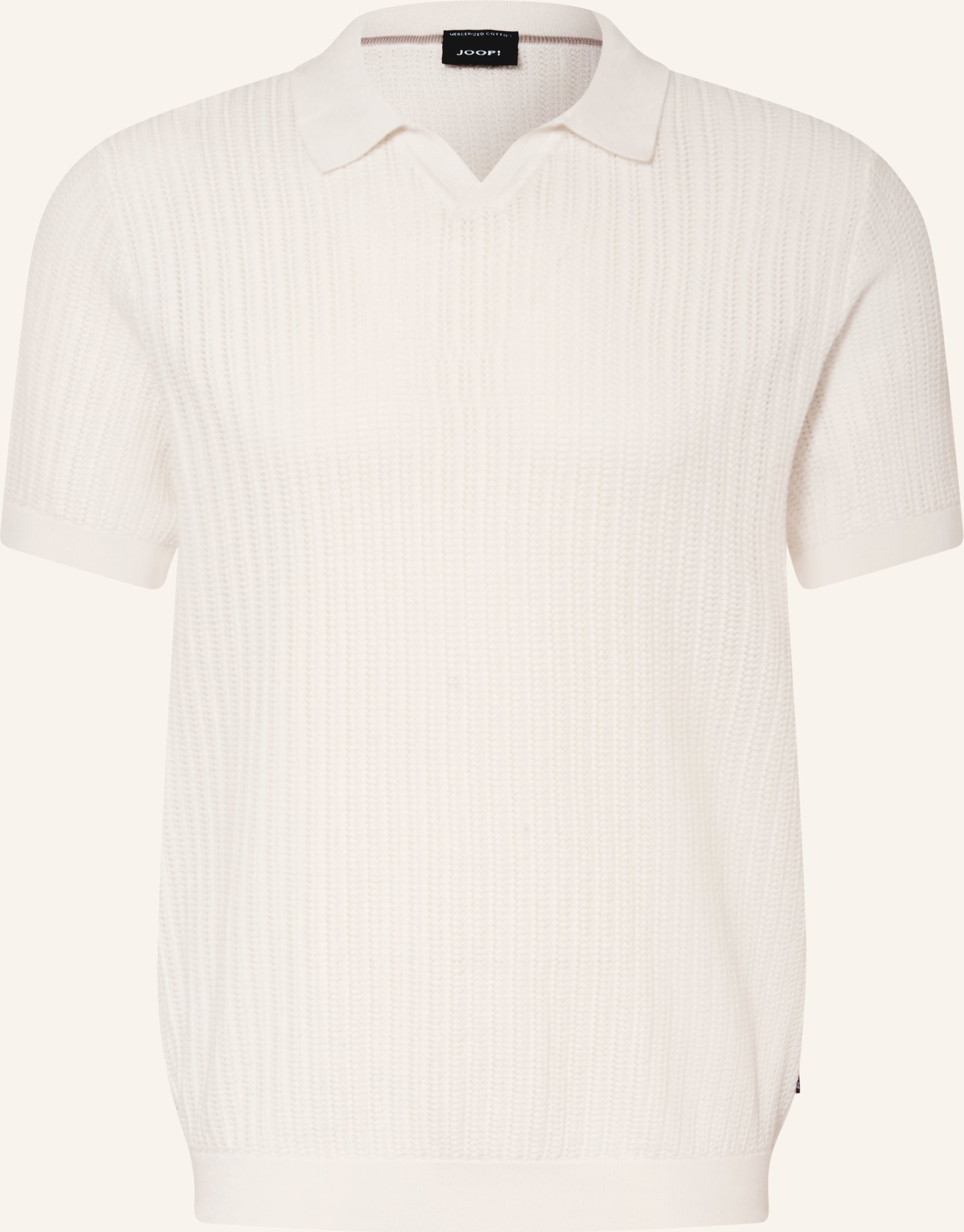 Joop! Strick-Poloshirt Baoron beige