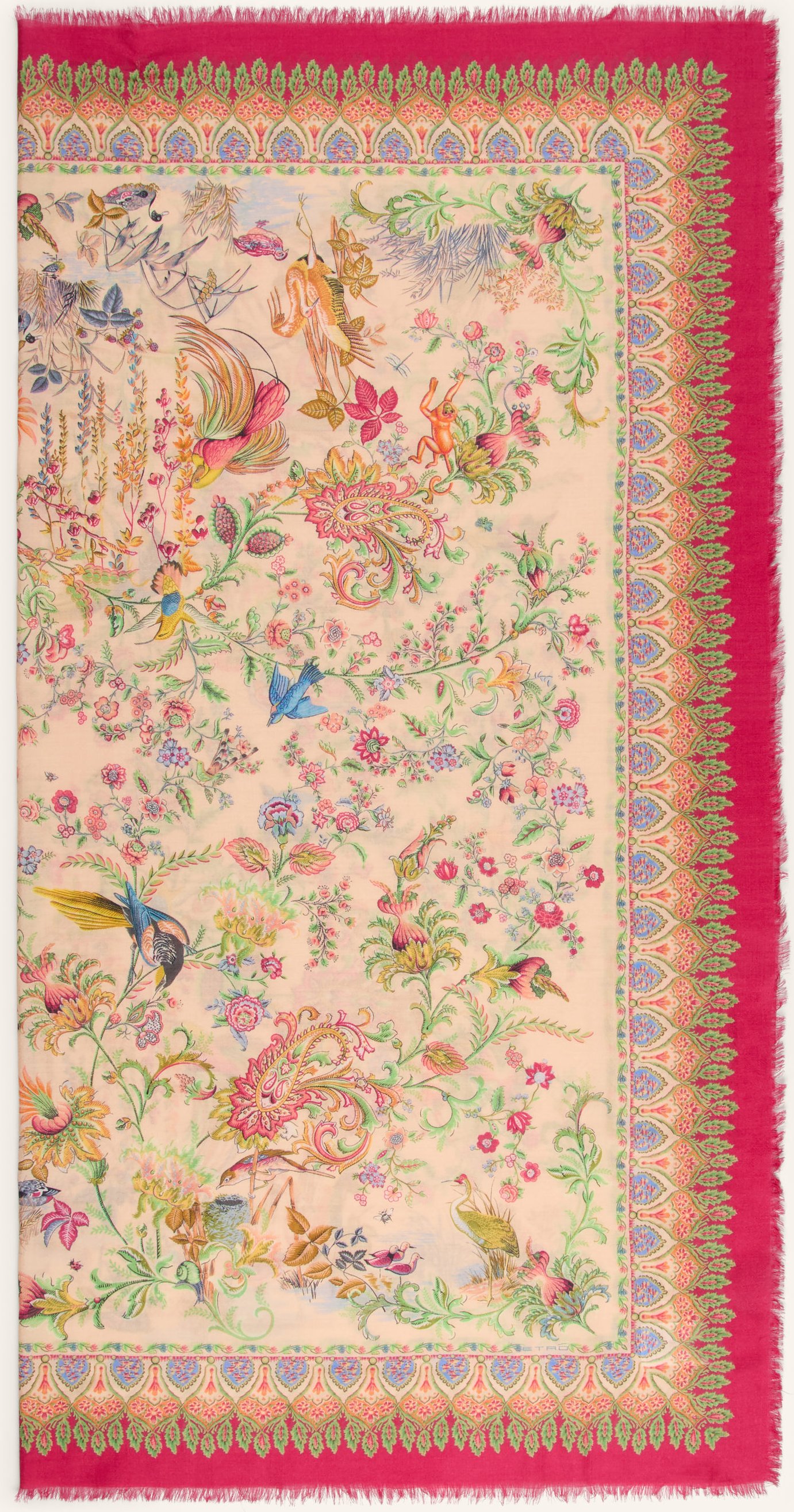 Etro Tuch Mit Cashmere Und Seide pink