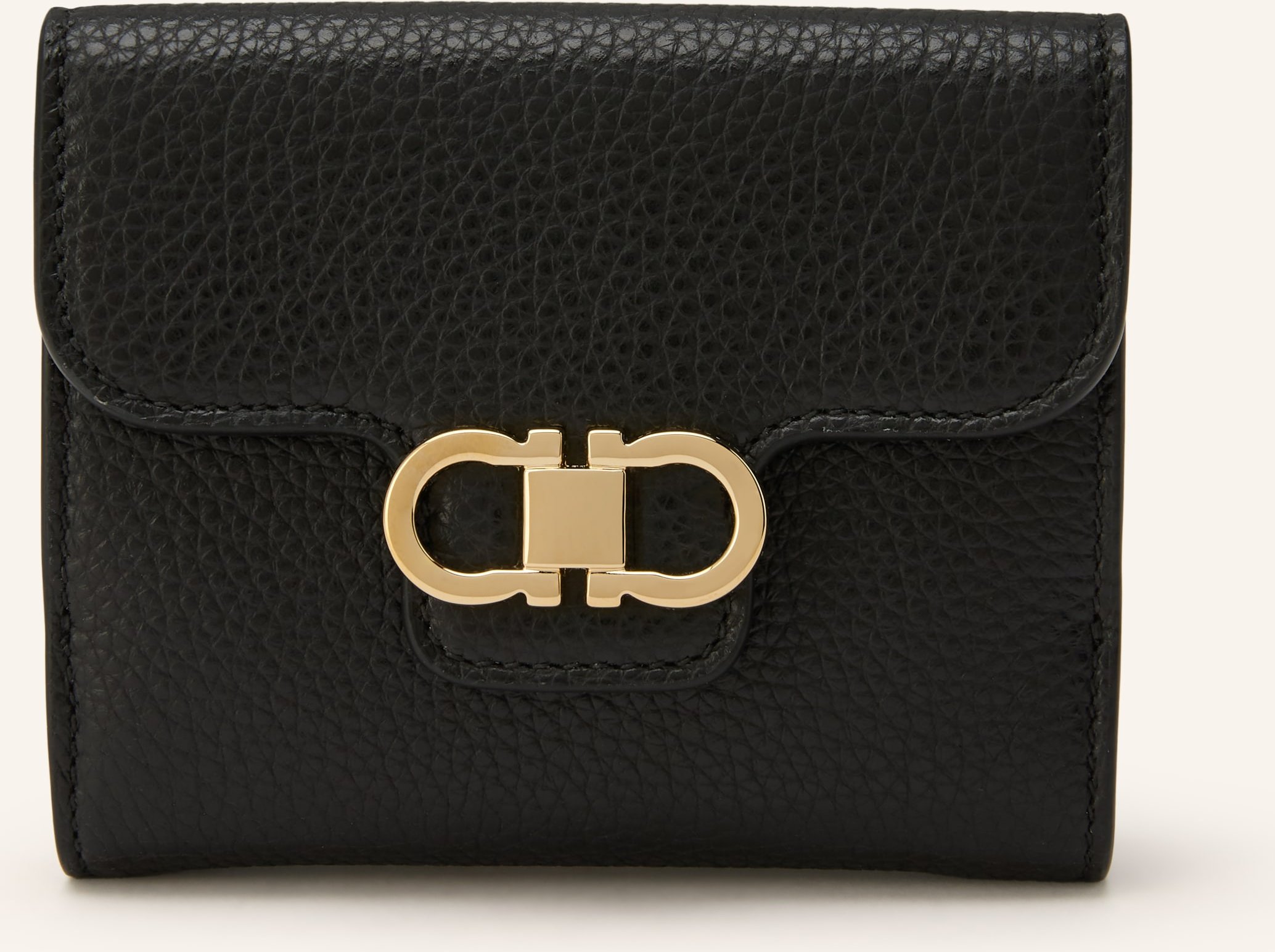 Ferragamo Geldbörse Gancio schwarz