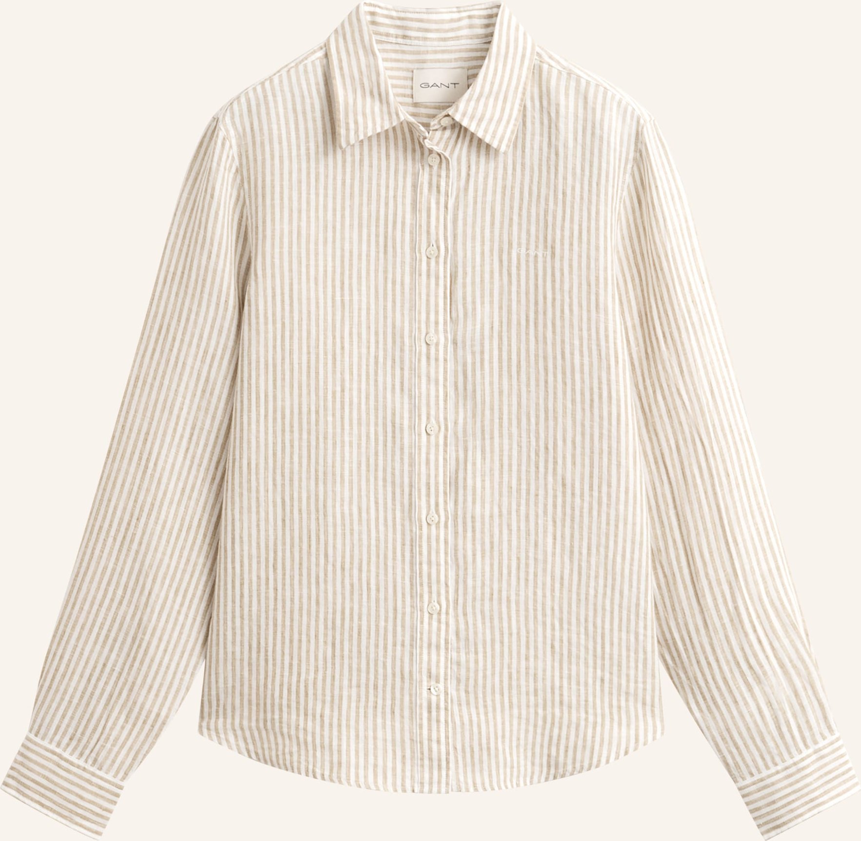 Gant Hemdbluse Aus Leinen beige