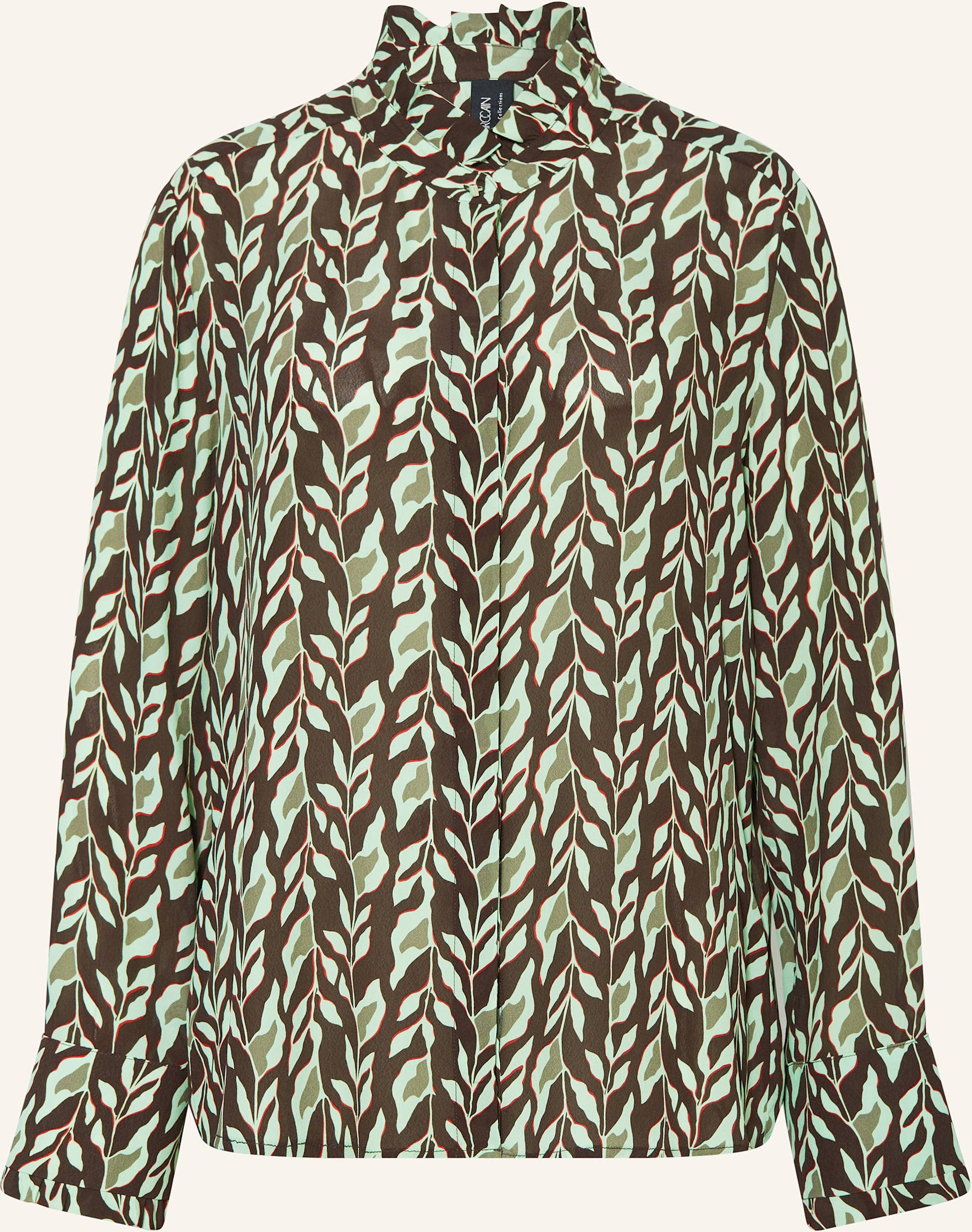 Marc Cain Bluse Mit Rüschen braun