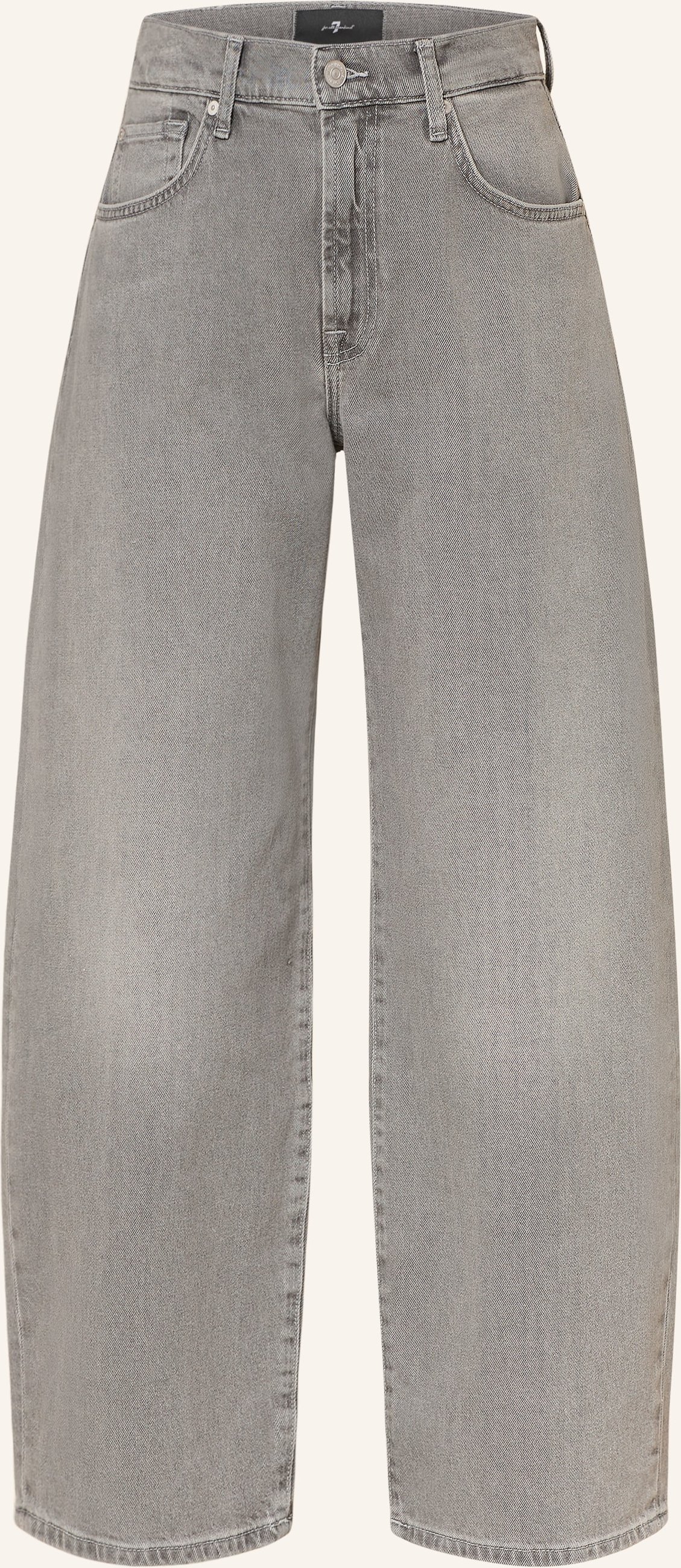 7 For All Mankind Barrel Jeans Bonnie Curvilinear grau