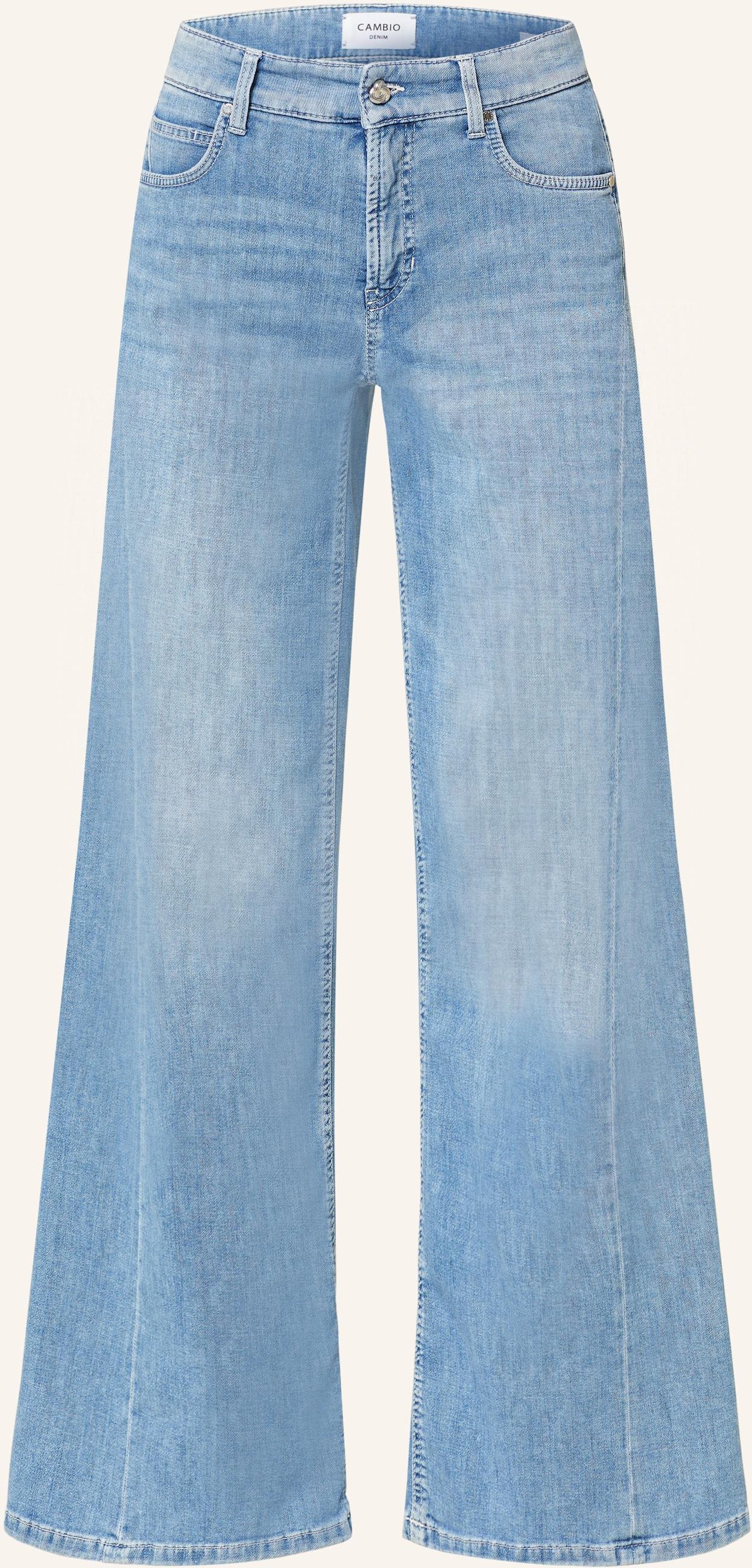 Cambio Straight Jeans Palazzo blau