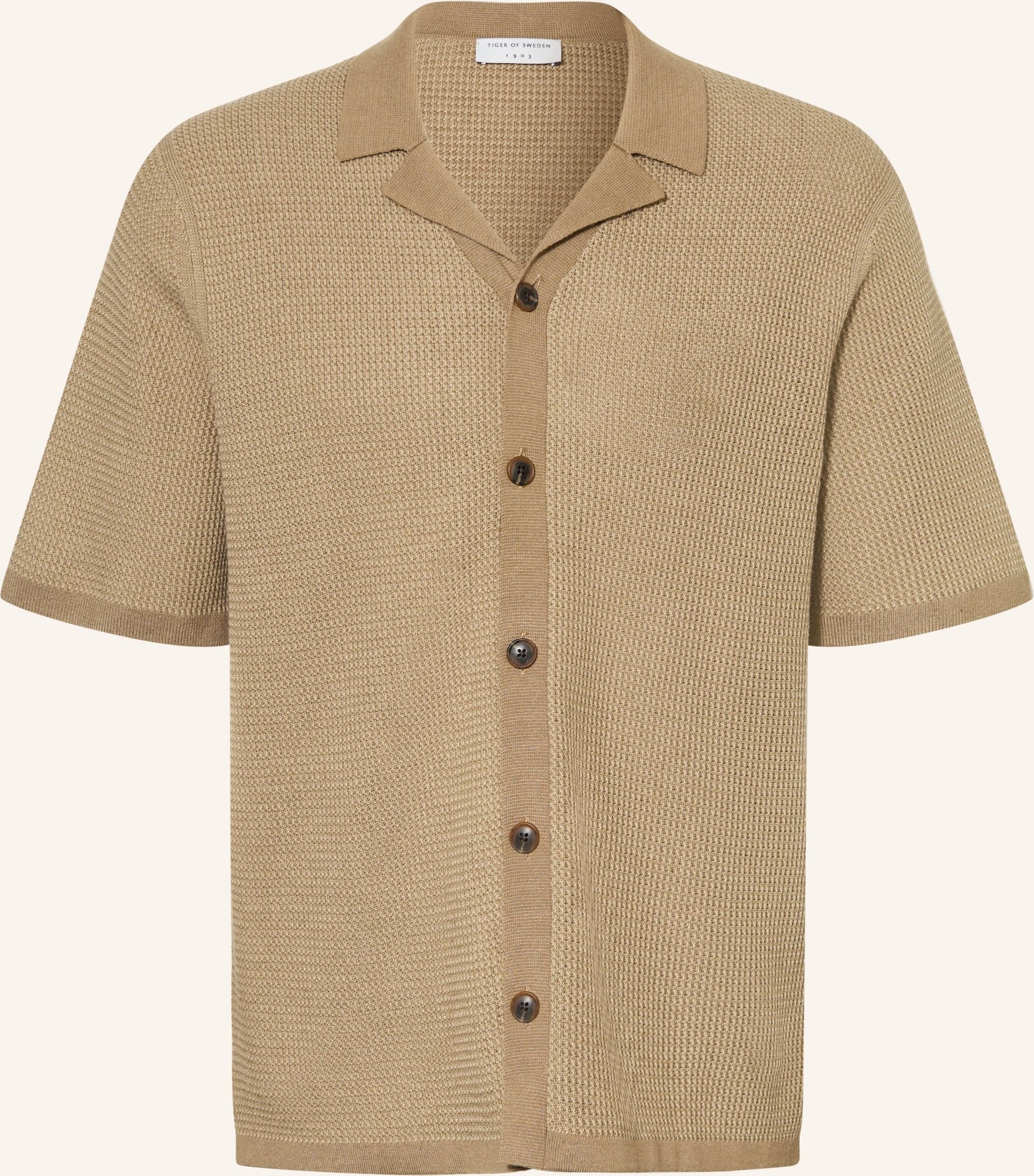 Tiger Of Sweden Strickhemd River T Regular Fit braun