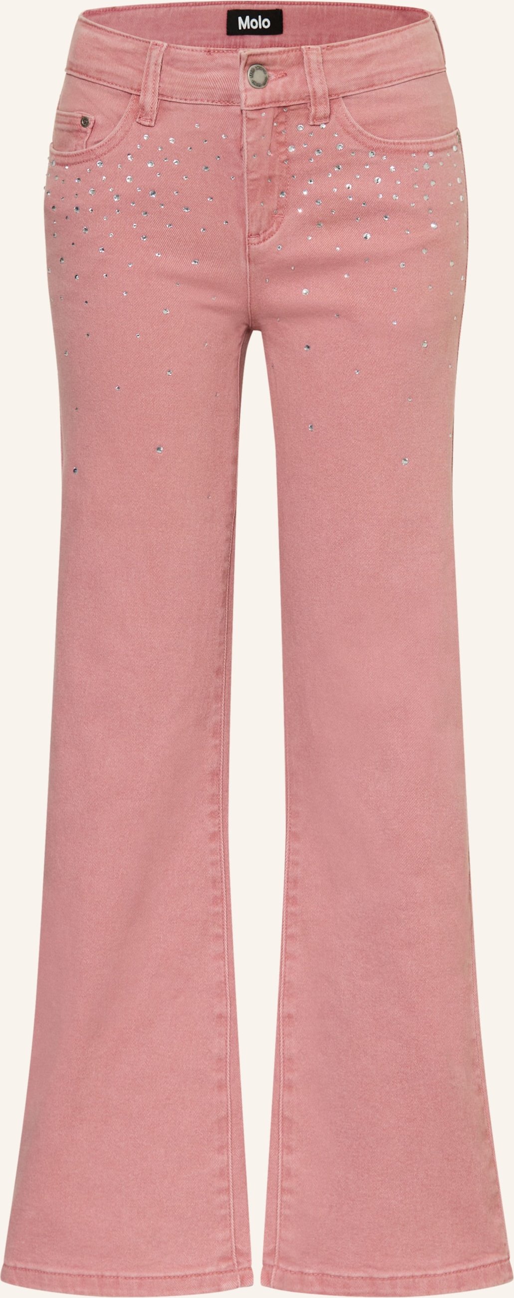 Molo Jeans Asta Mit Schmucksteinen rosa