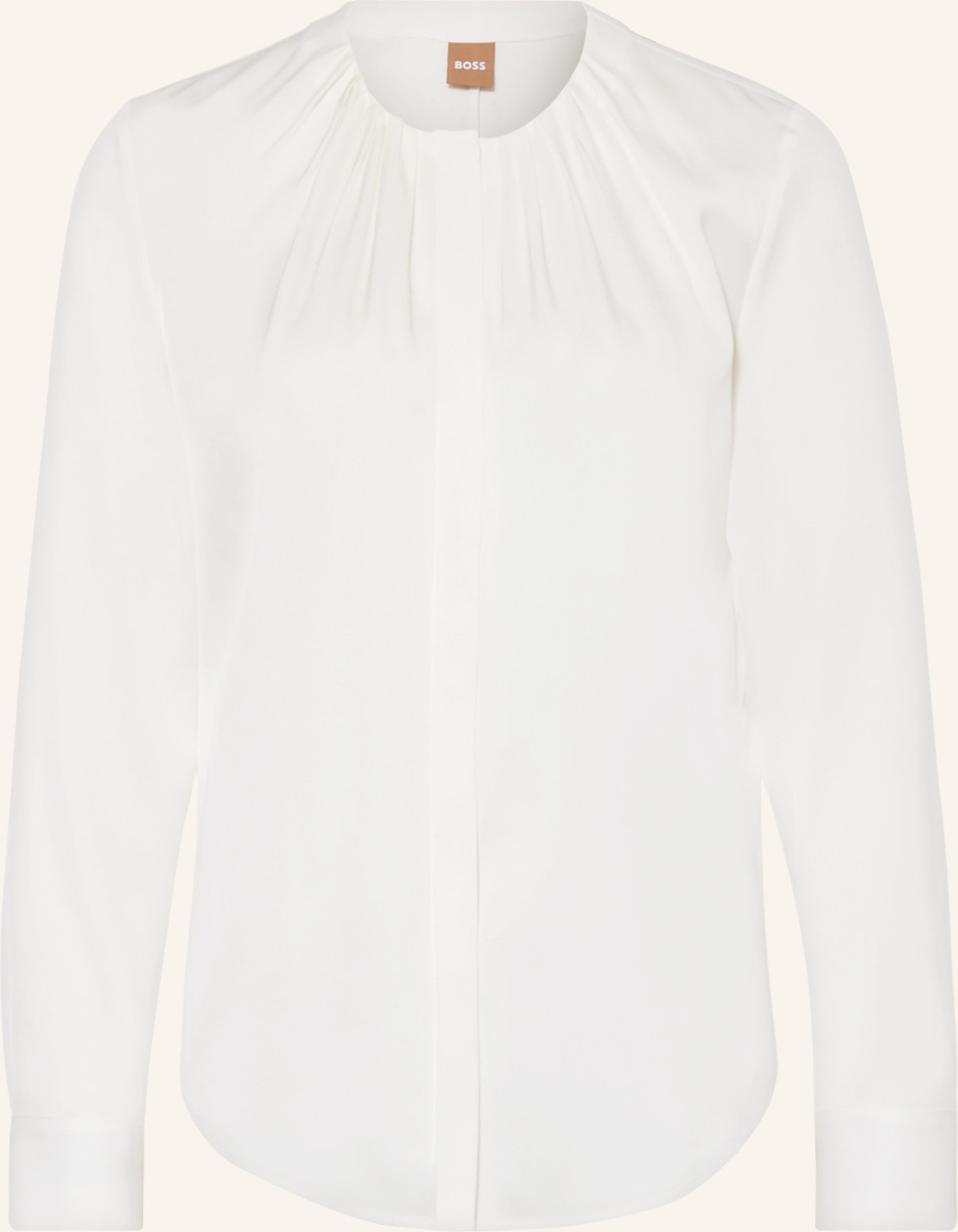 Boss Bluse Banorah Aus Seide weiss