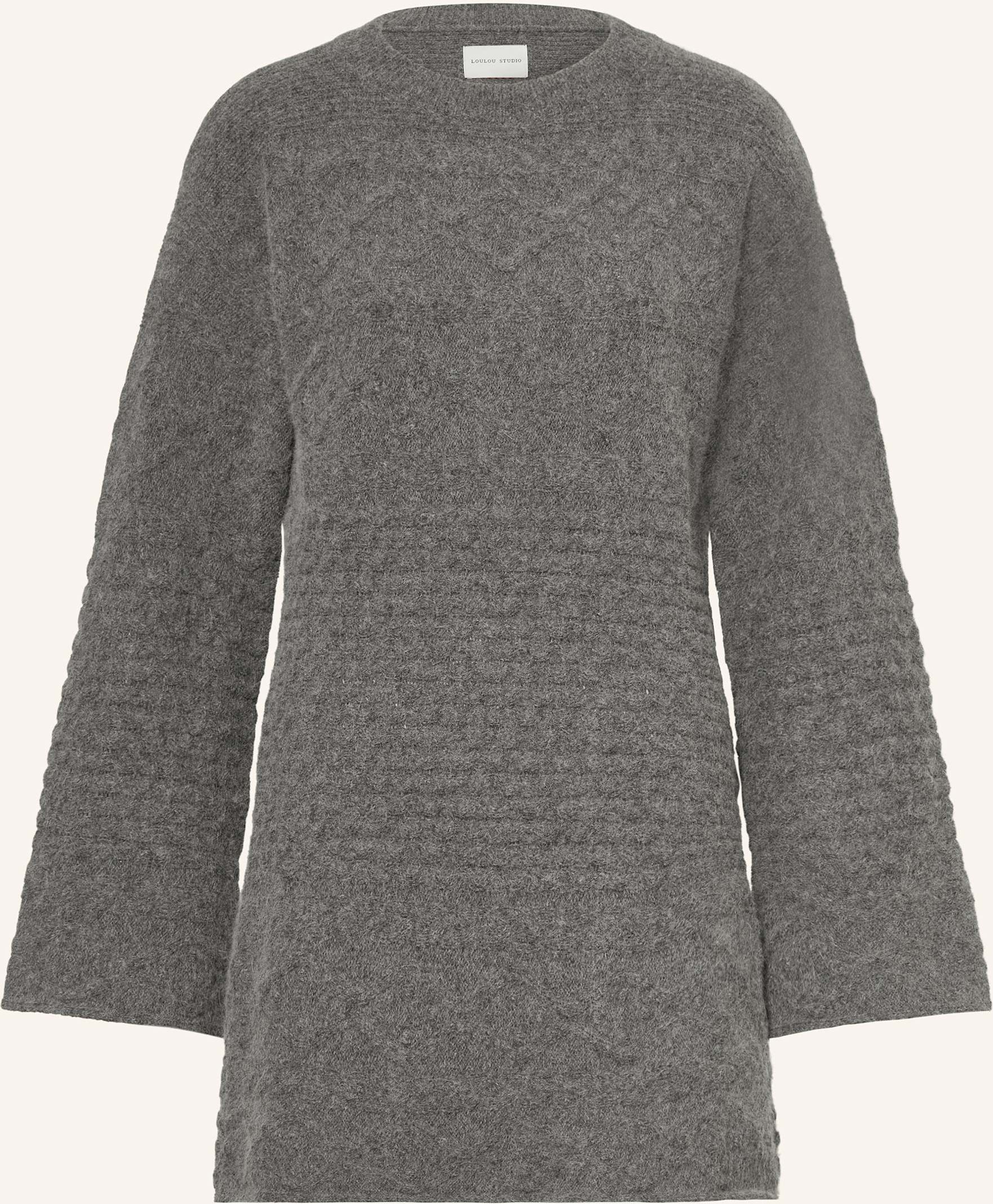 Loulou De Saison Strickkleid Pelagia grau