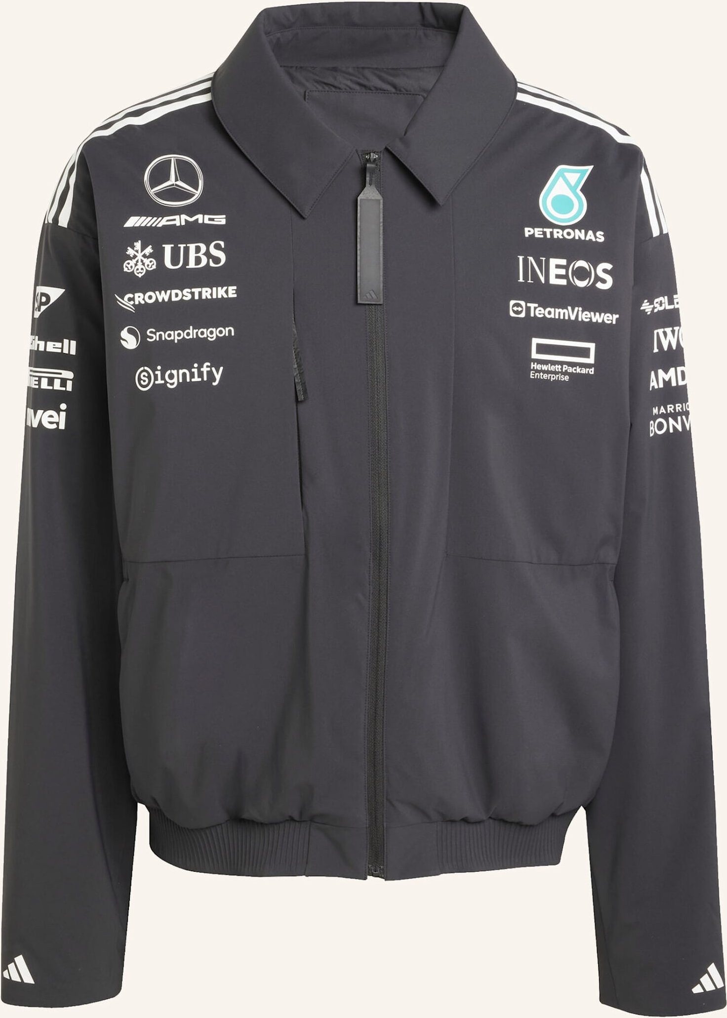 Thumbnail - Adidas Mercedes - Amg Petronas Formula One Team Jacke schwarz