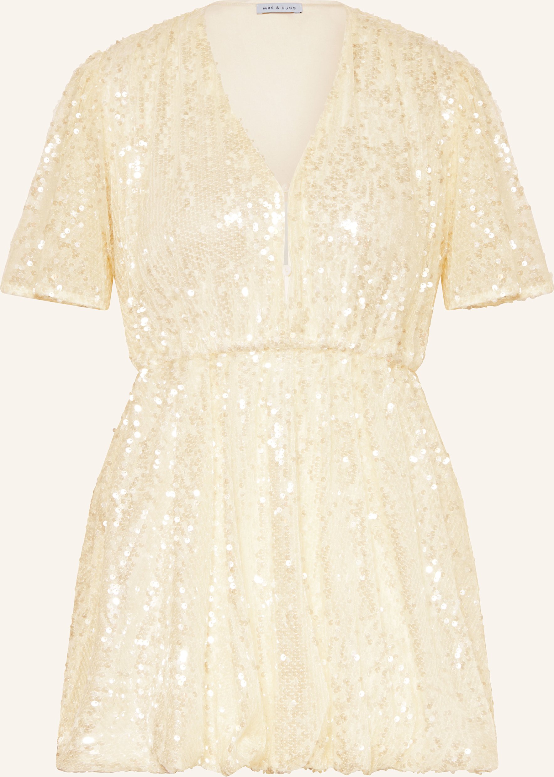 Thumbnail - Mrs & Hugs Kleid Mit Pailletten weiss
