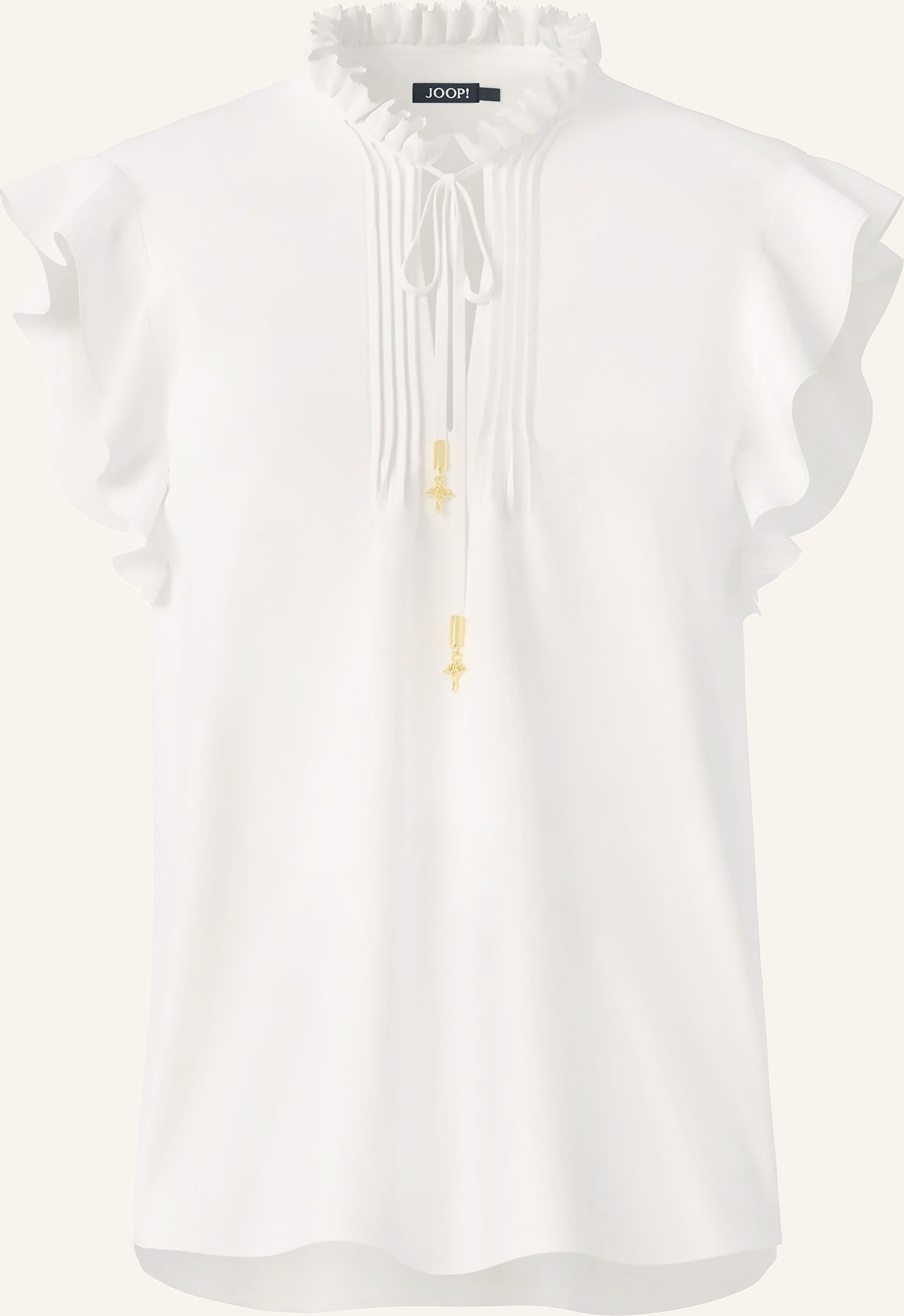Joop! Blusenshirt Benita Mit Volants weiss