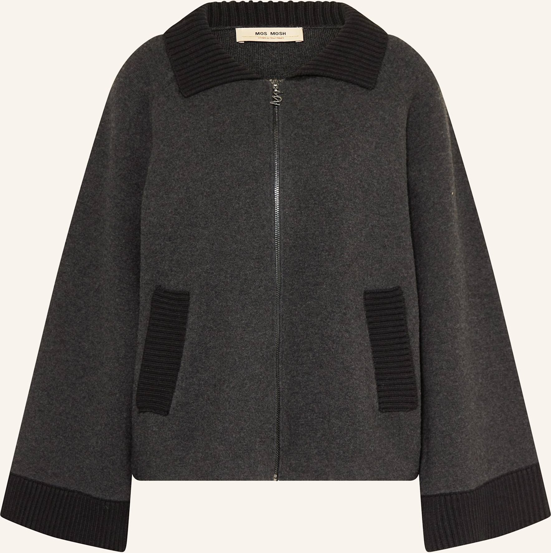 Mos Mosh Strickjacke Eliana grau