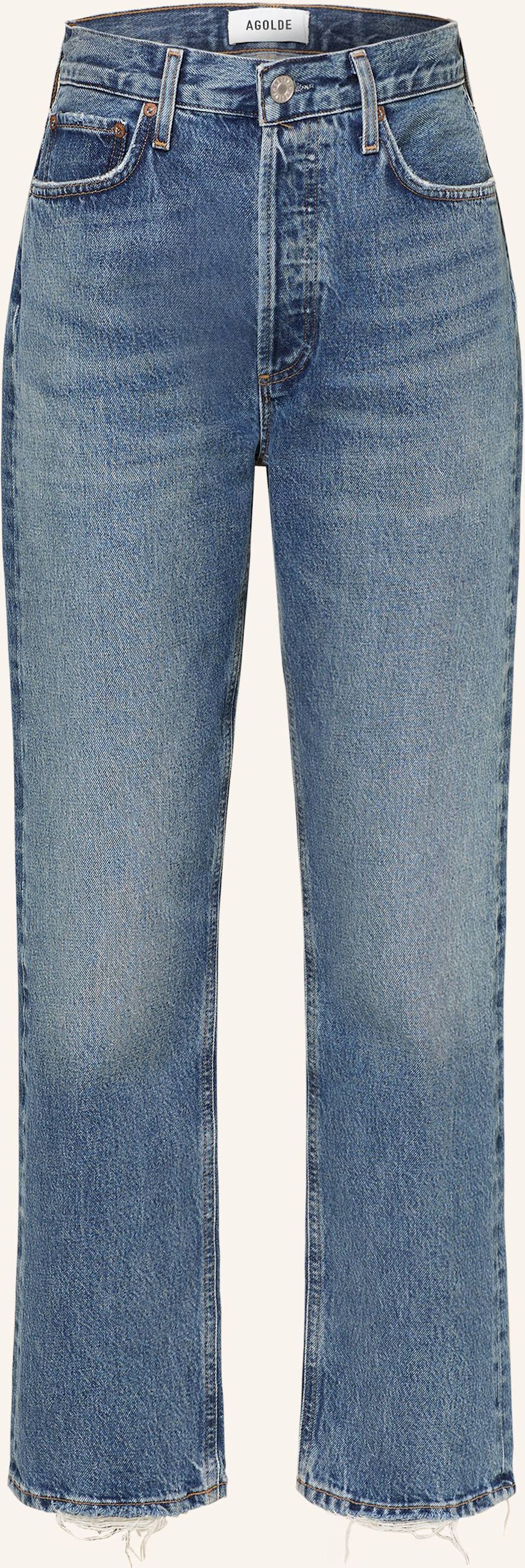 Agolde Straight Jeans 90's Pinch Waist blau