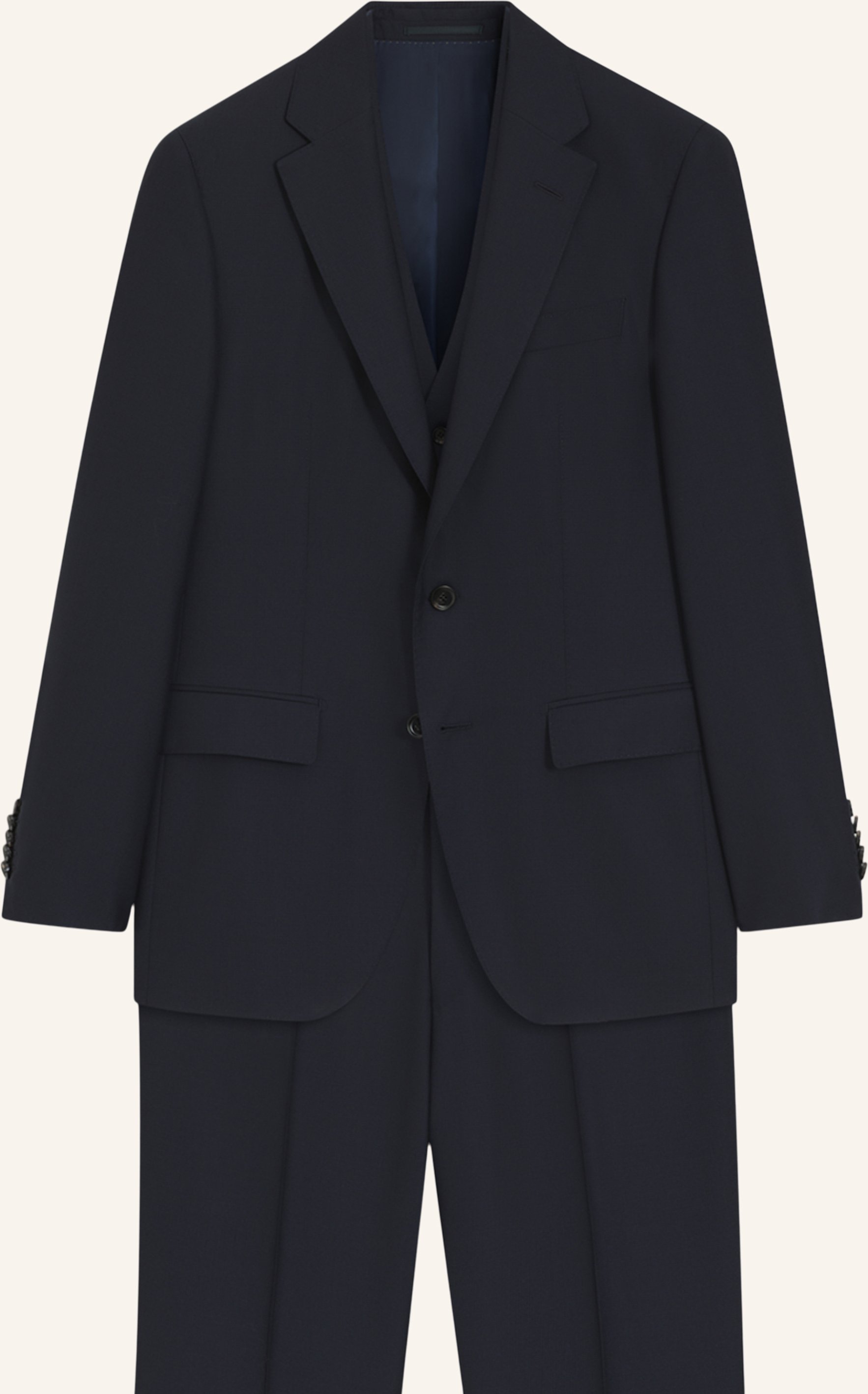 Boss Business Anzug L-Harvers-3pcs-241 Slim Fit blau