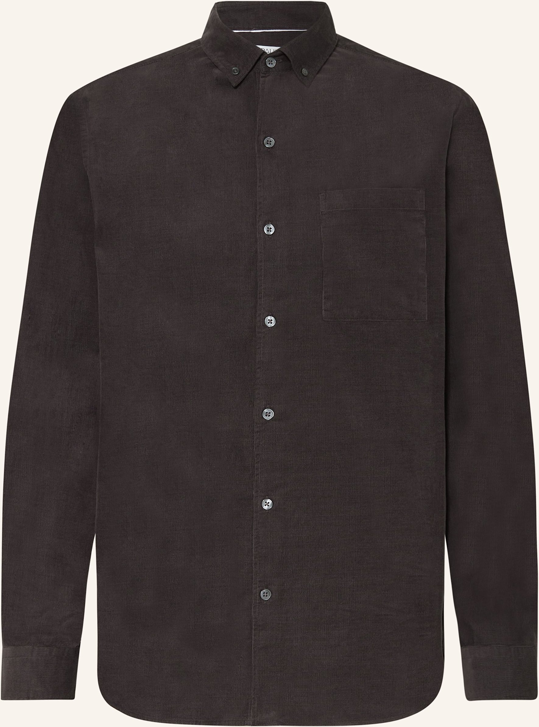 Paul Cordhemd Comfort Fit grau