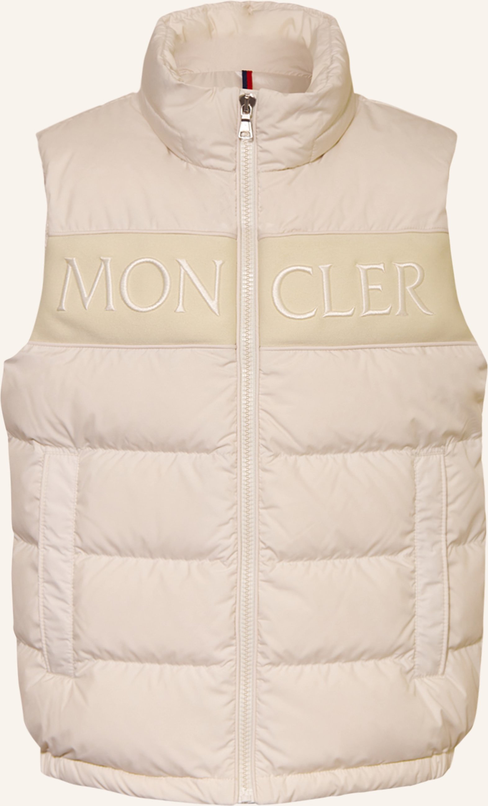Thumbnail - Moncler Enfant Daunenweste Rafael beige