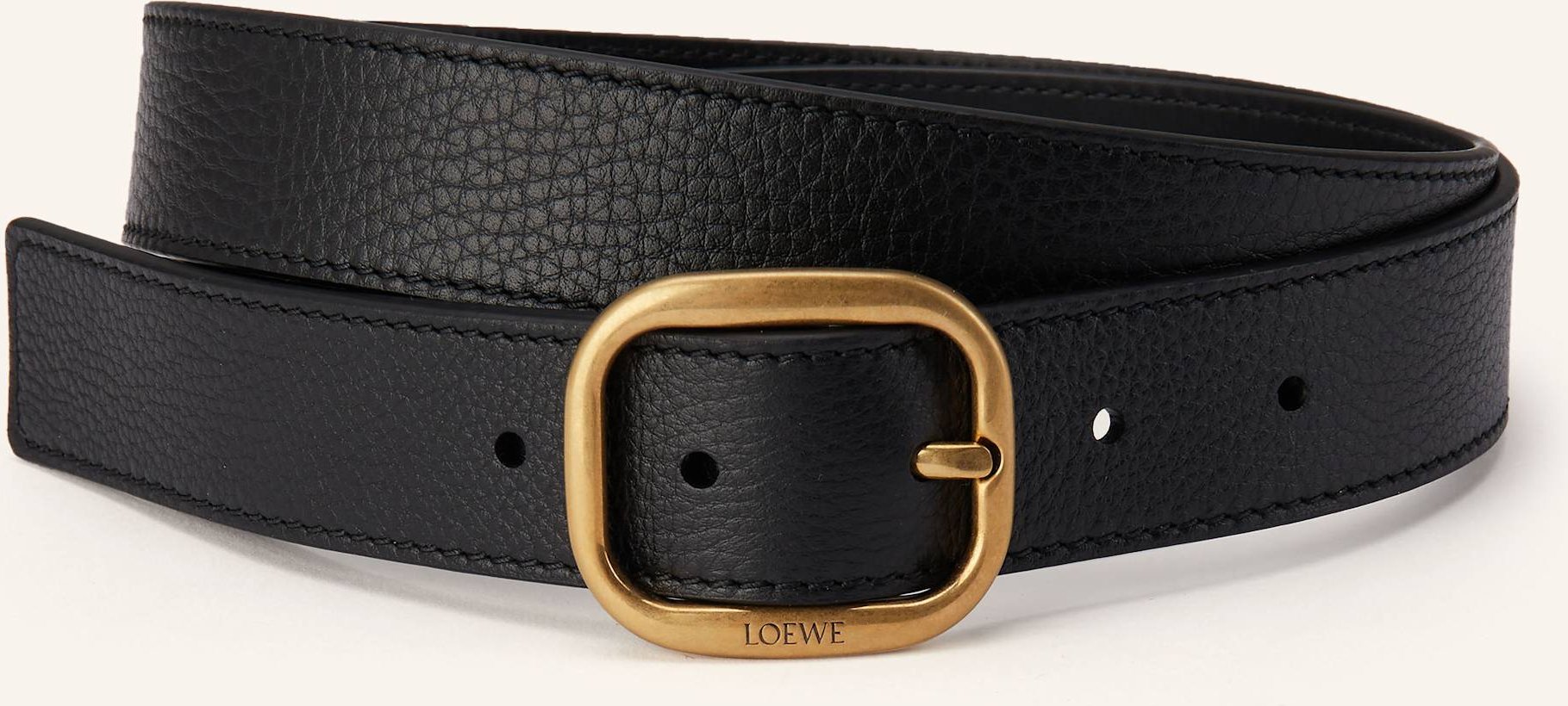 Loewe Ledergürtel schwarz