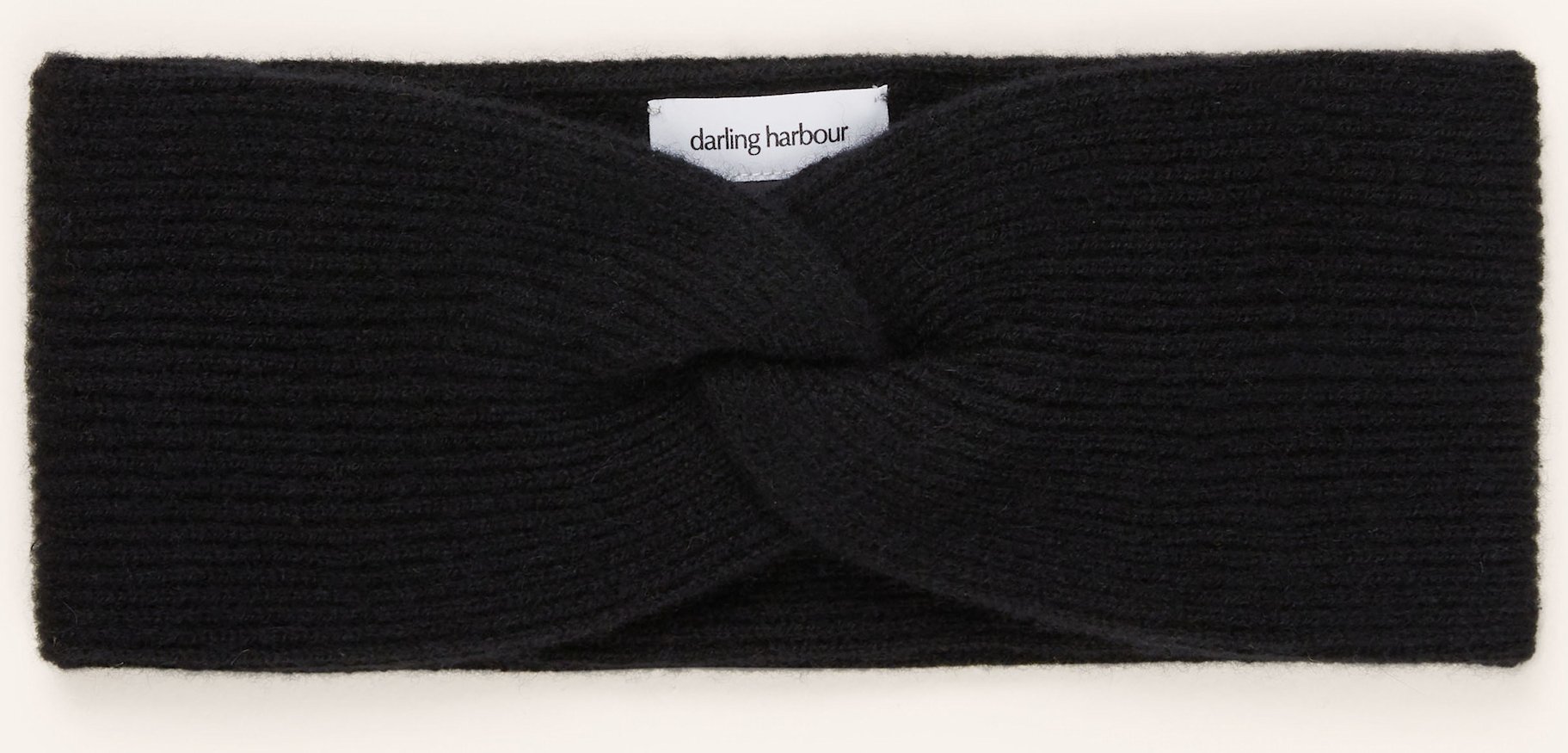 Darling Harbour Stirnband Aus Cashmere schwarz