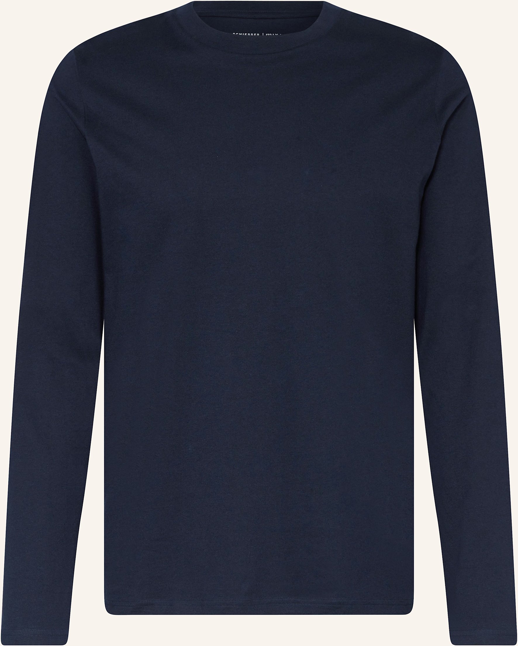 Schiesser Schlafshirt Mix+Relax blau