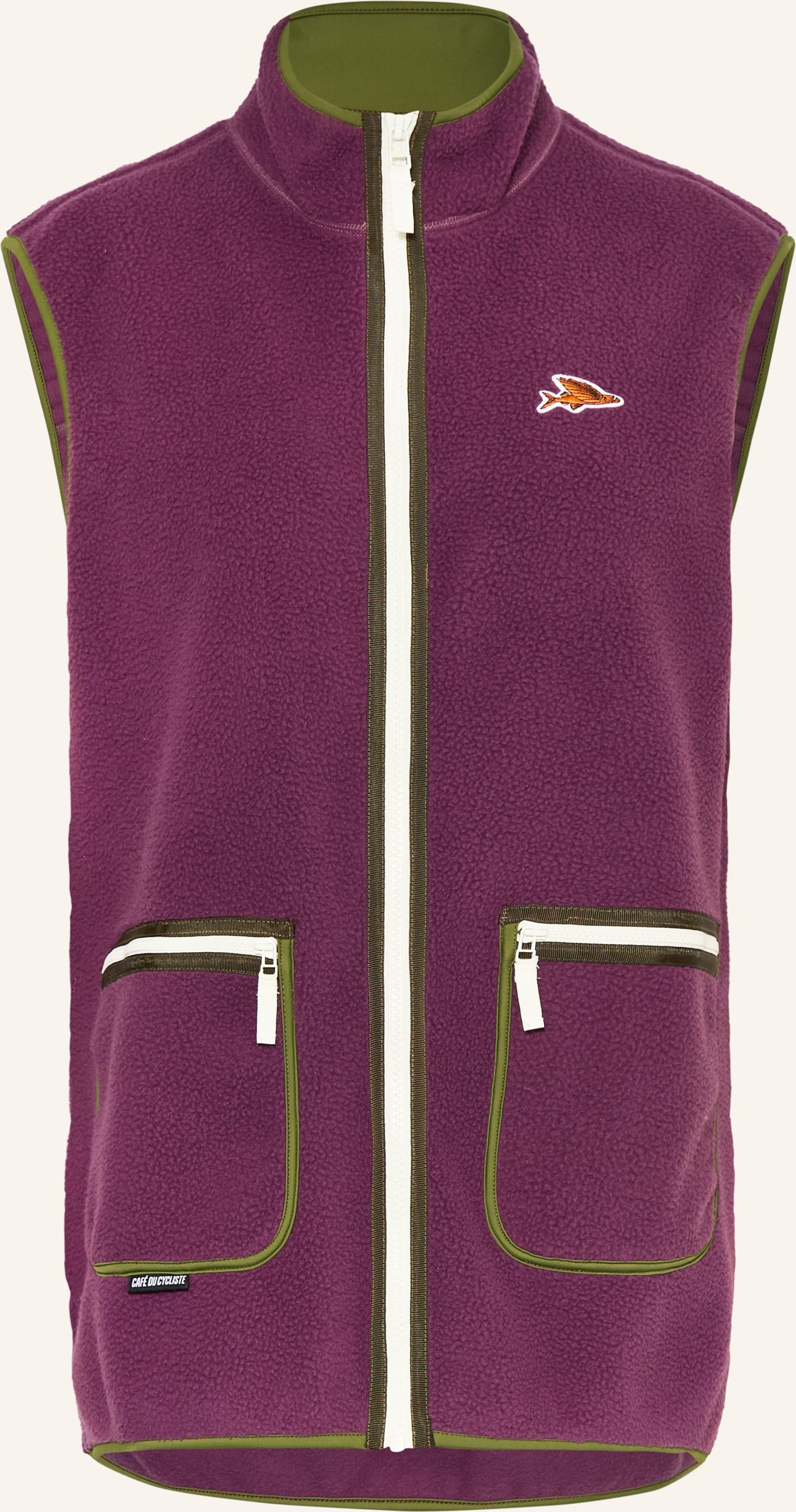 Café Du Cycliste Fleeceweste Cyrielle lila