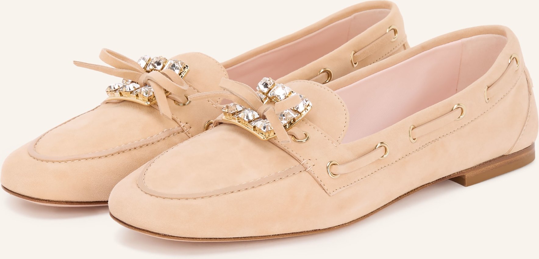 Roger Vivier Bootsschuhe Mit Schmucksteinen braun