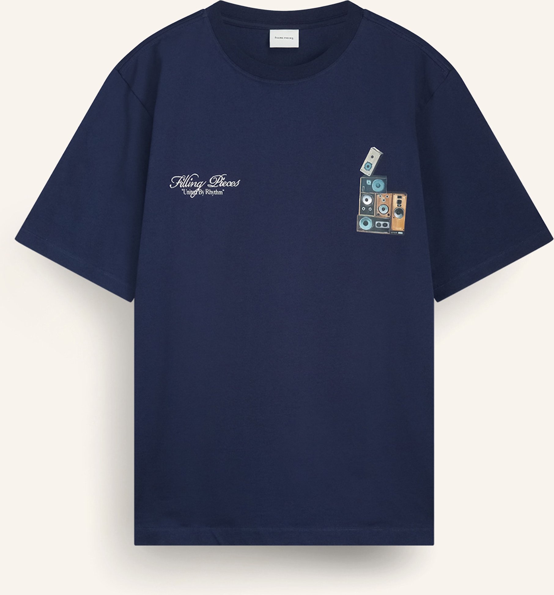 Filling Pieces T-Shirt Speaker Wall blau