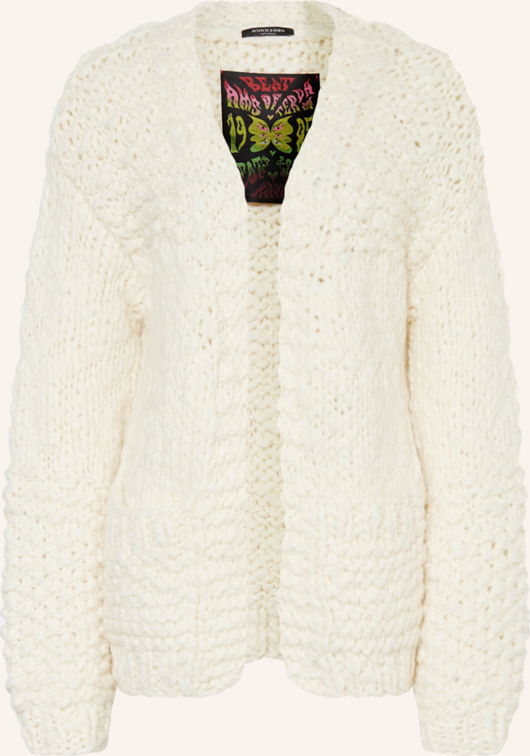 Thumbnail - Scotch & Soda Oversized-Strickhülle weiss
