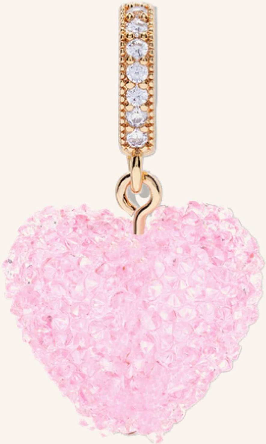 Crystal Haze Anhänger Jelly Heart Baby Pink By Glambou gold