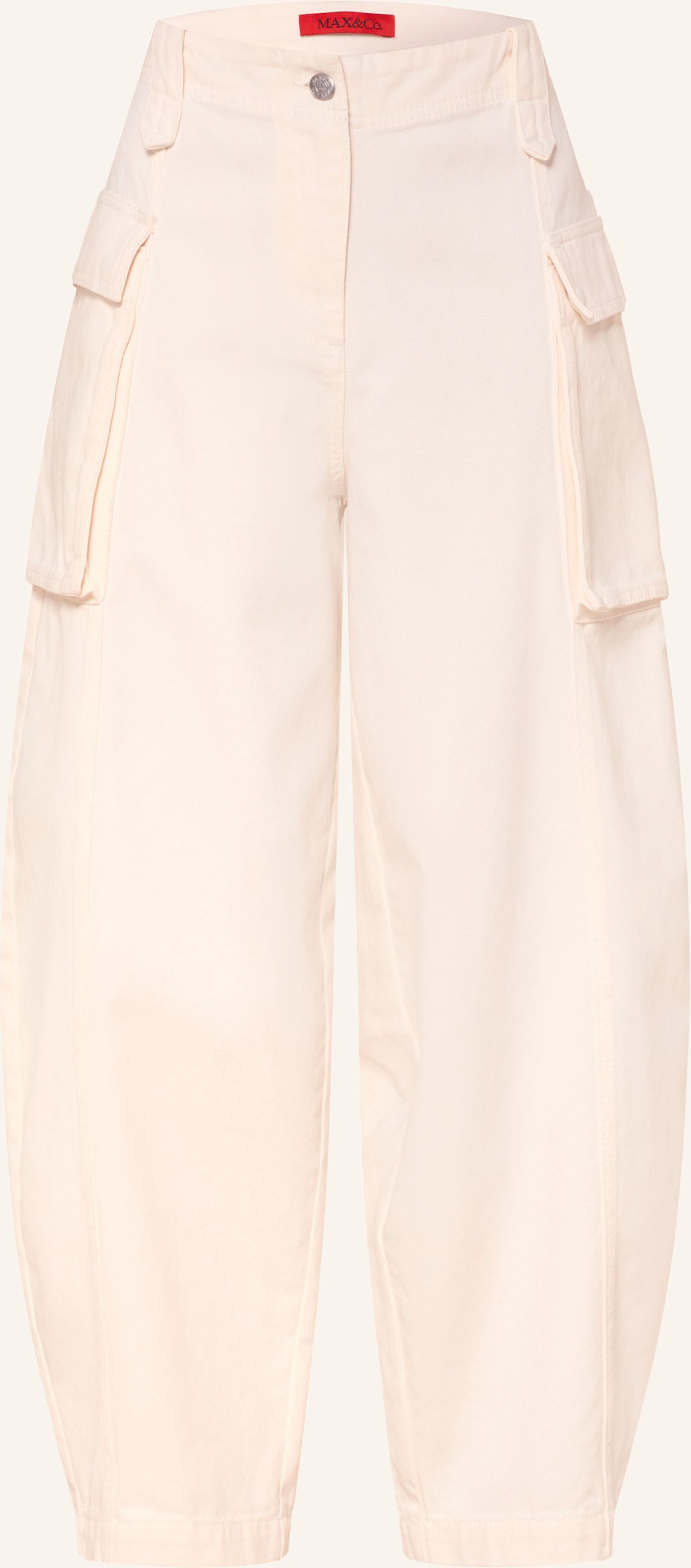 Max & Co. Cargohose Mcogomma weiss