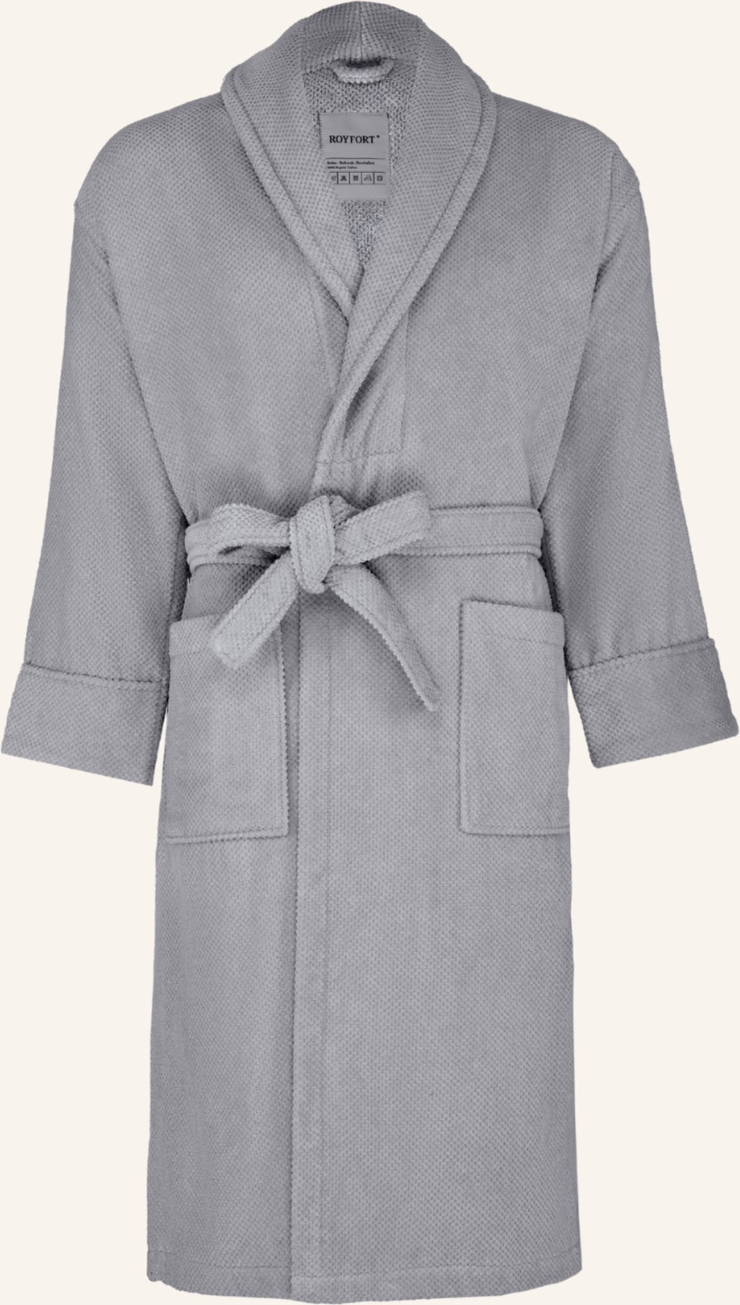 Royfort Bademantel Spa grau