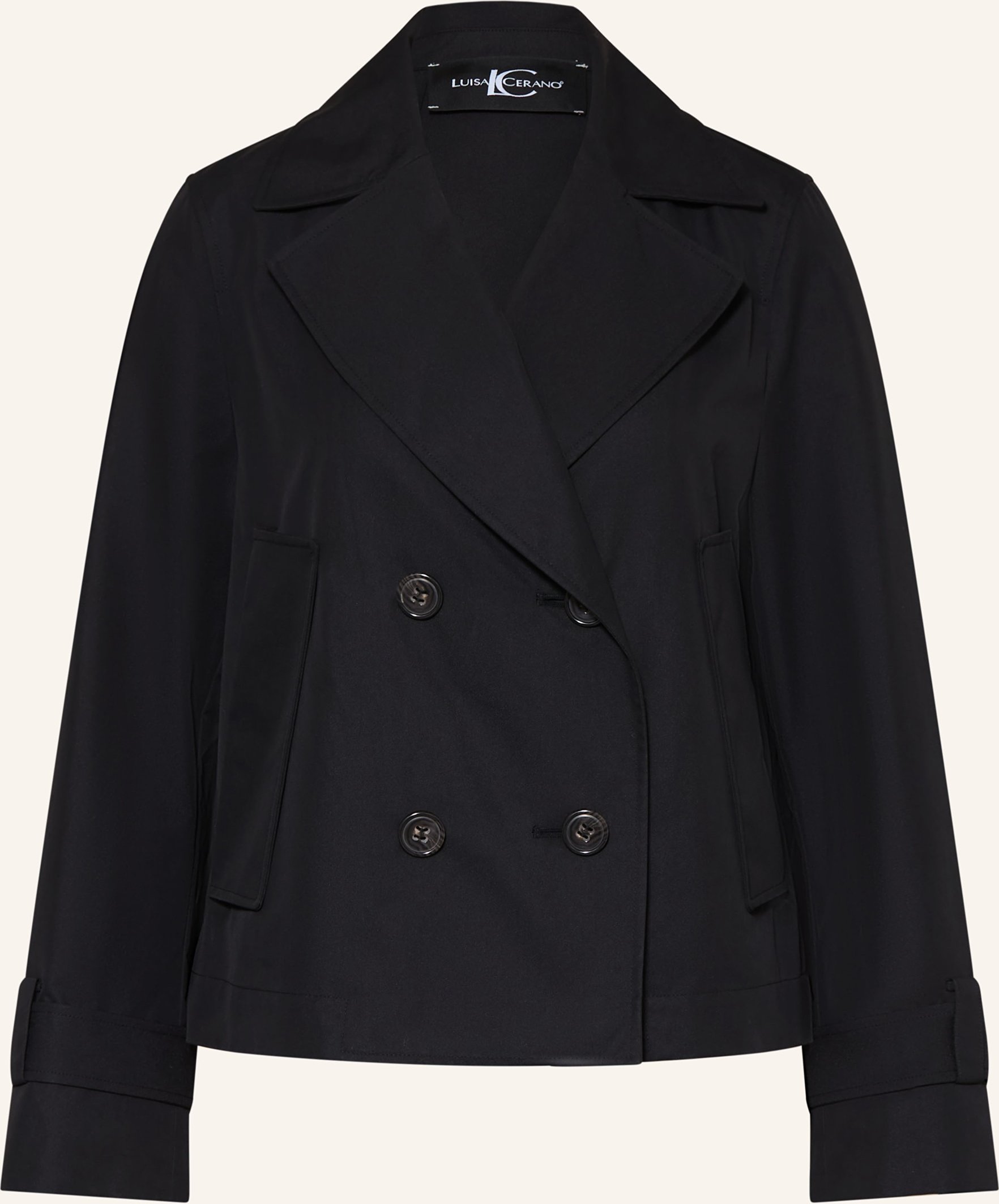 Luisa Cerano Trench-Jacke schwarz