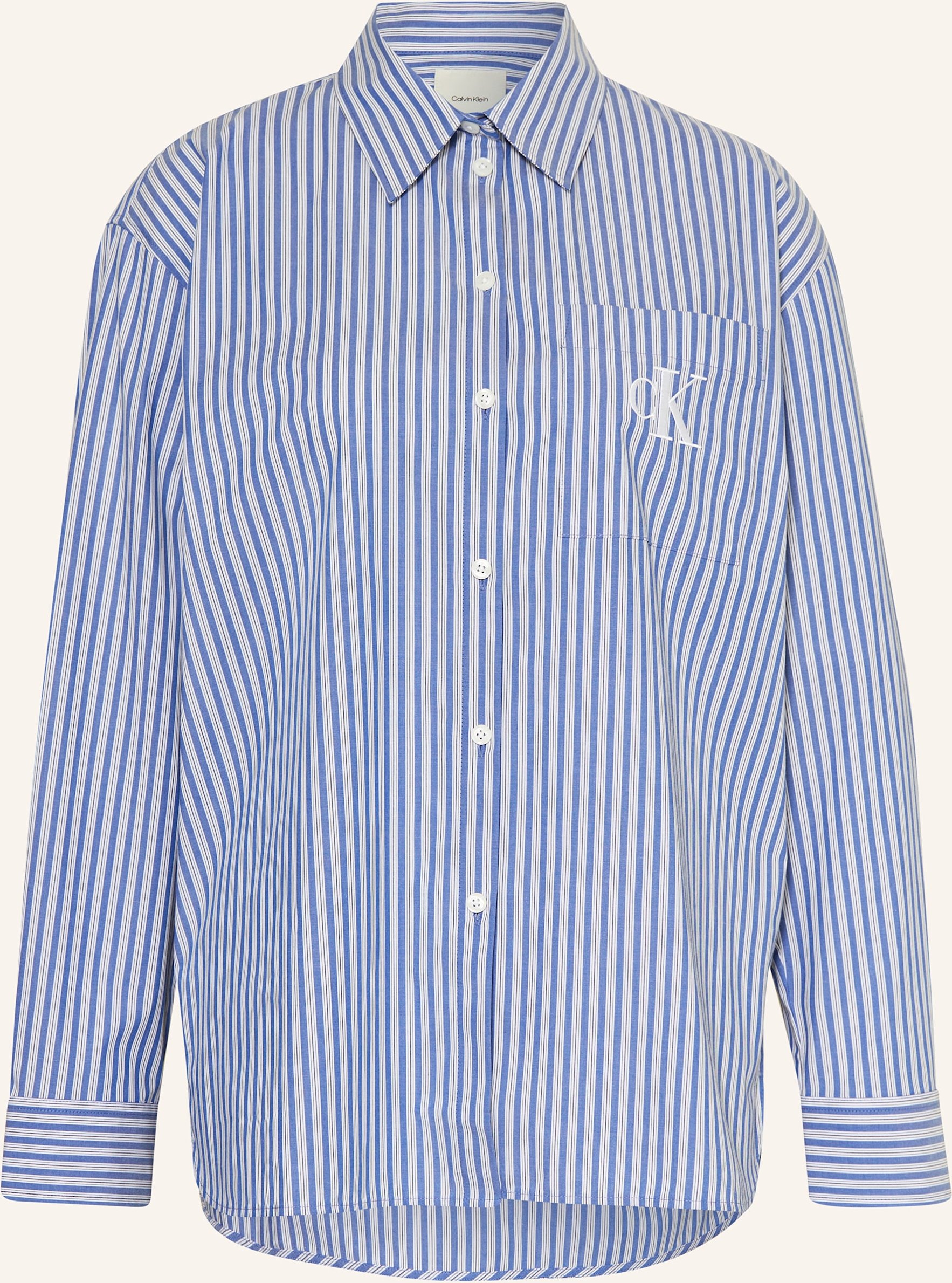 Calvin Klein Jeans Hemdbluse blau