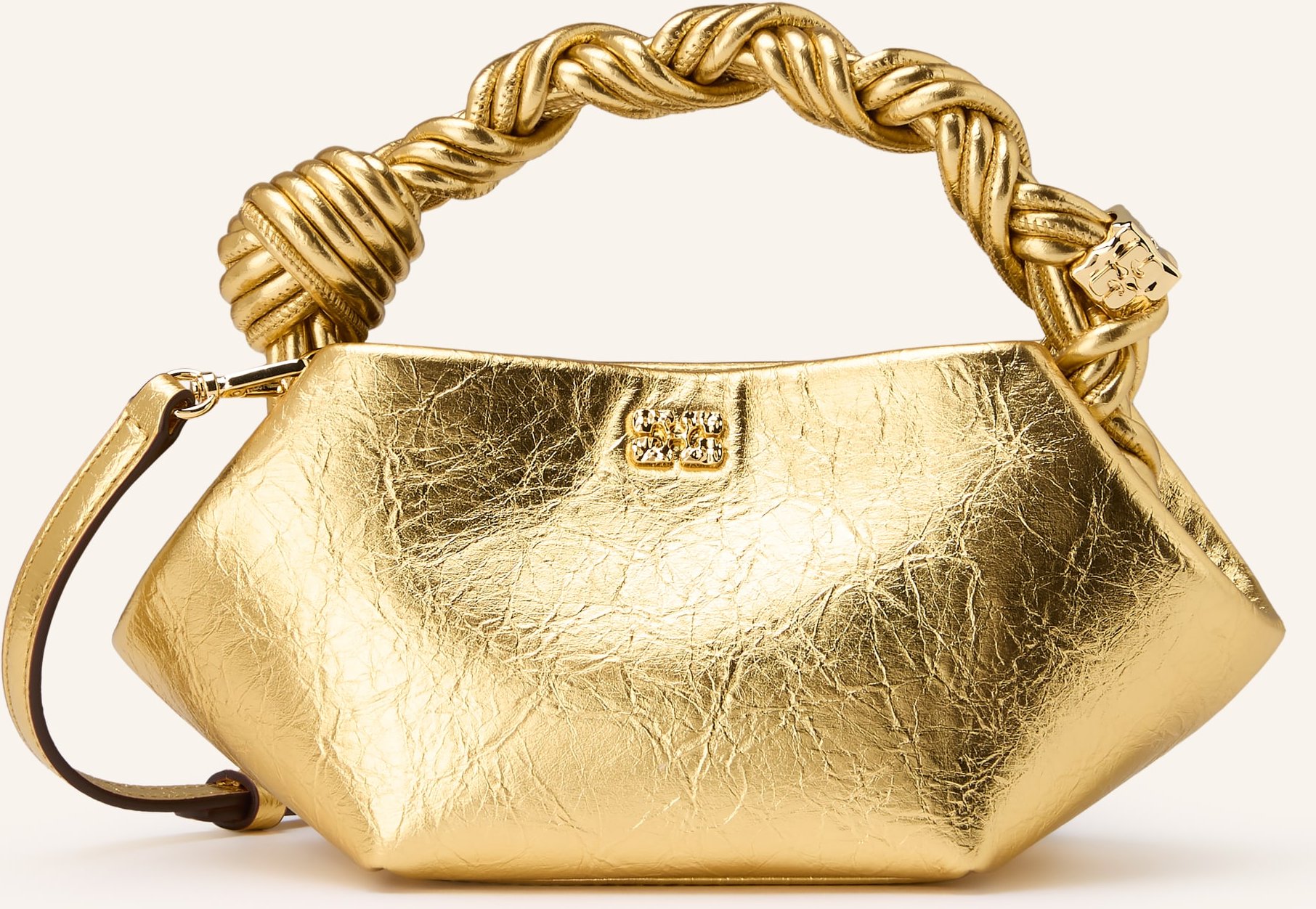 Ganni Handtasche Bou Bag Mini gold