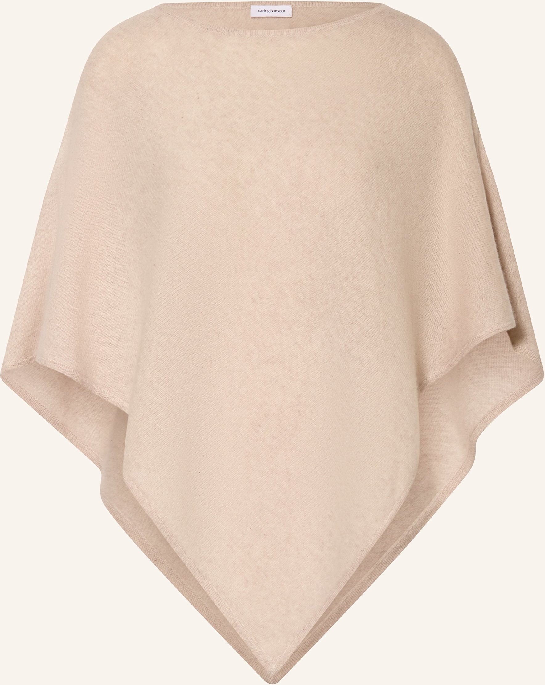 Darling Harbour Poncho Aus Cashmere beige
