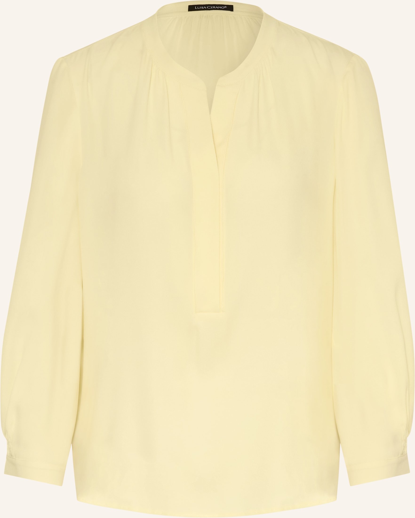 Luisa Cerano Blusenshirt Mit Seide gelb