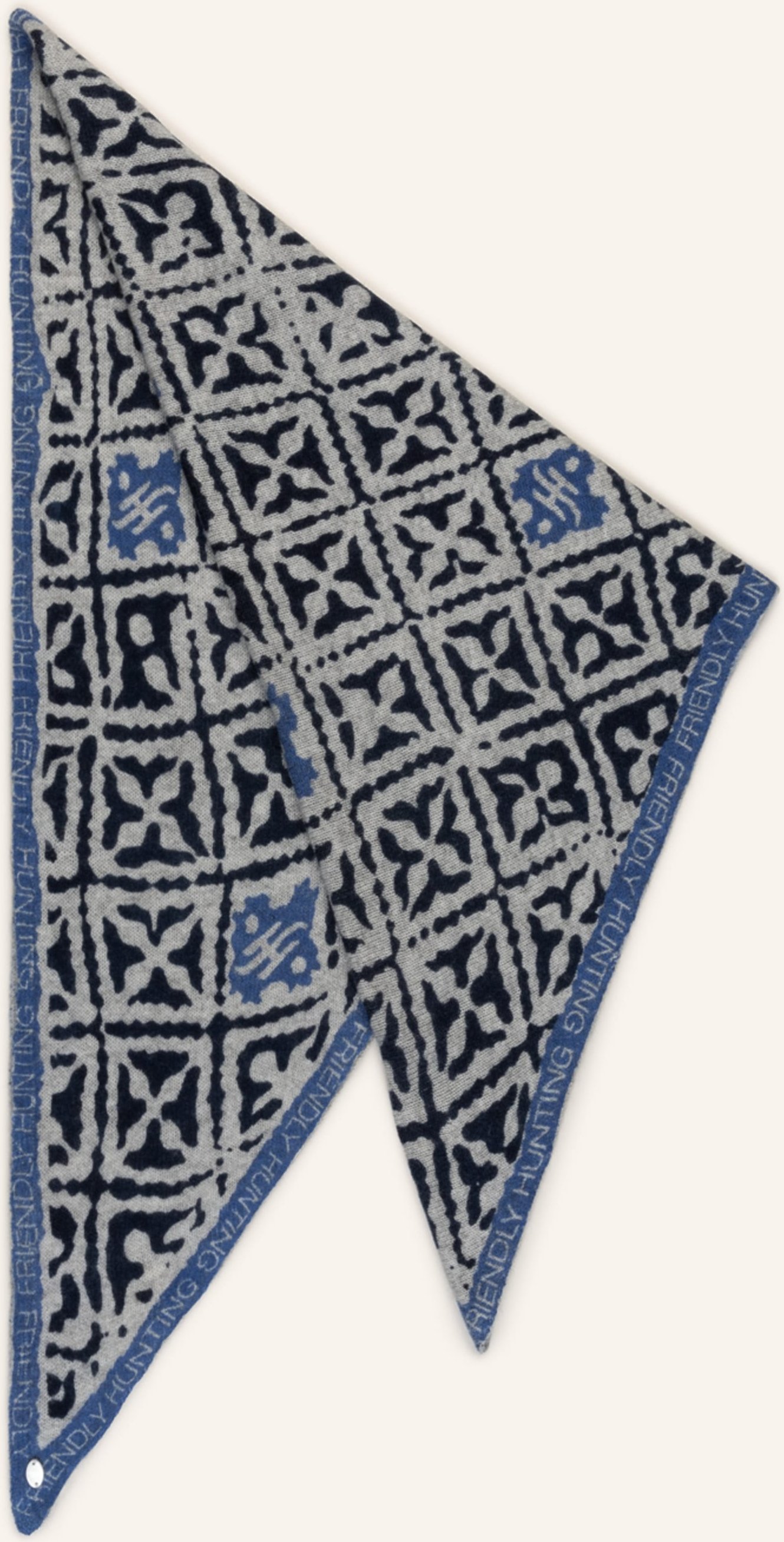 Friendly Hunting Dreieckstuch Aus Cashmere grau