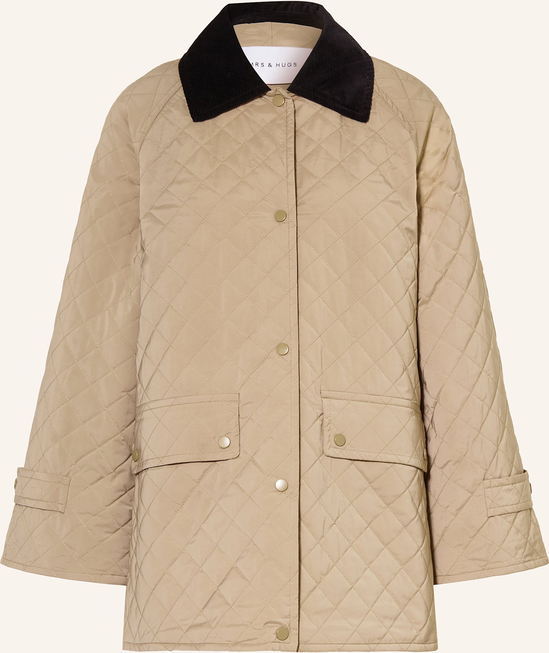 Mrs & Hugs Steppjacke beige