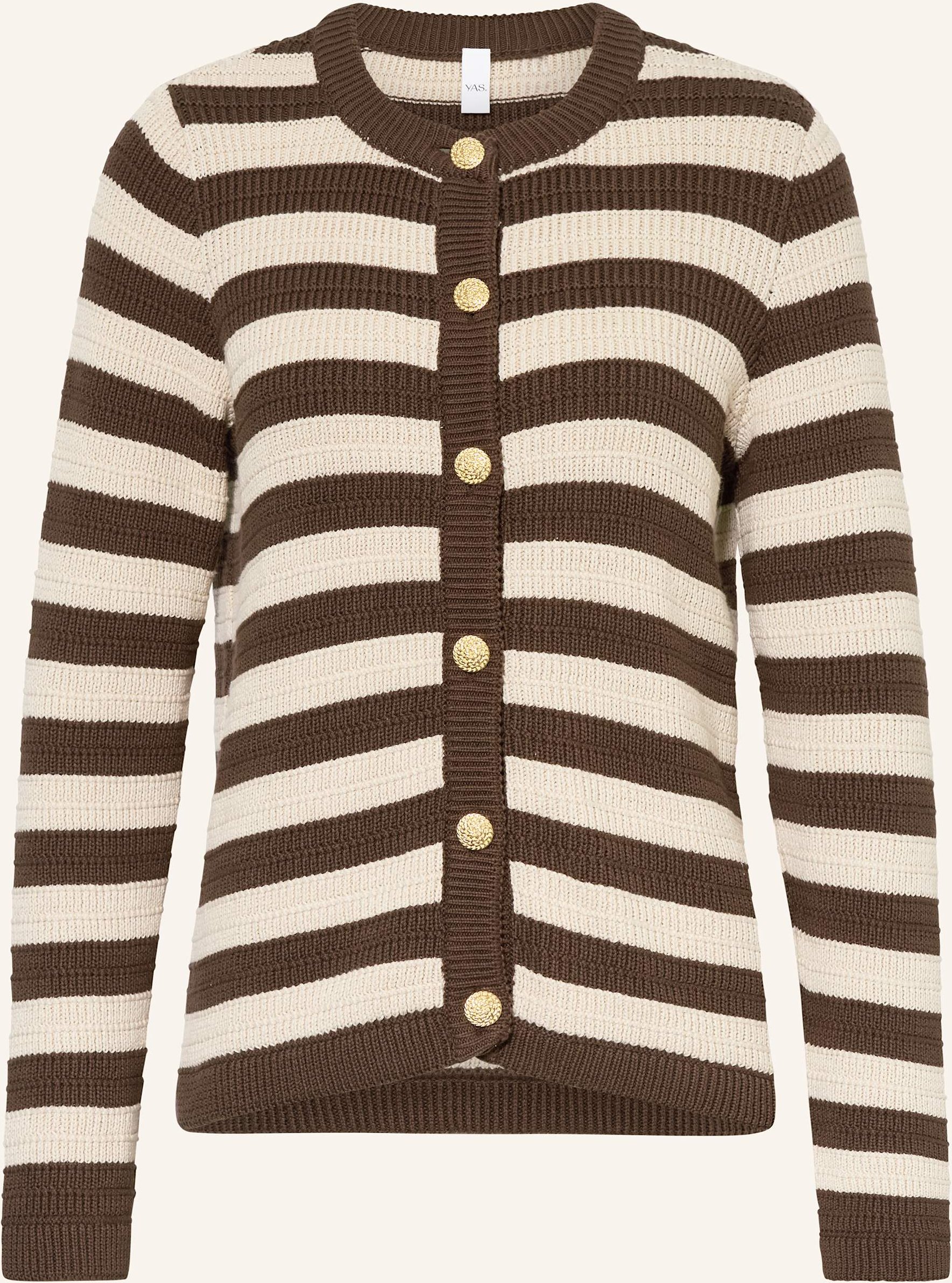 Y.A.S. Strickjacke braun