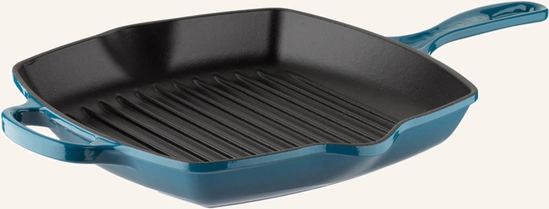 Le Creuset Grillpfanne Signature blau