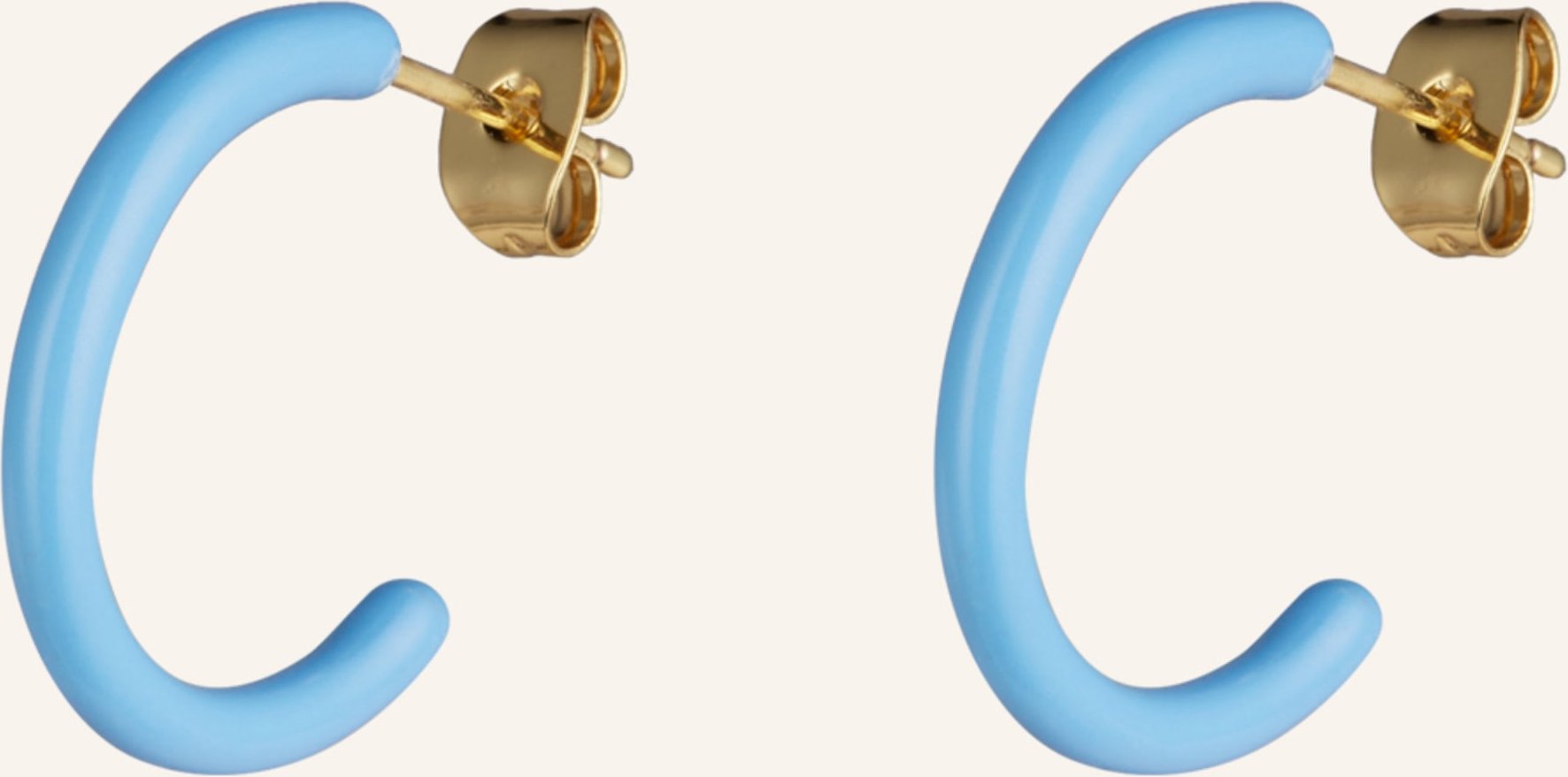 Thumbnail - Lulu Copenhagen Creolen Color Hoops blau