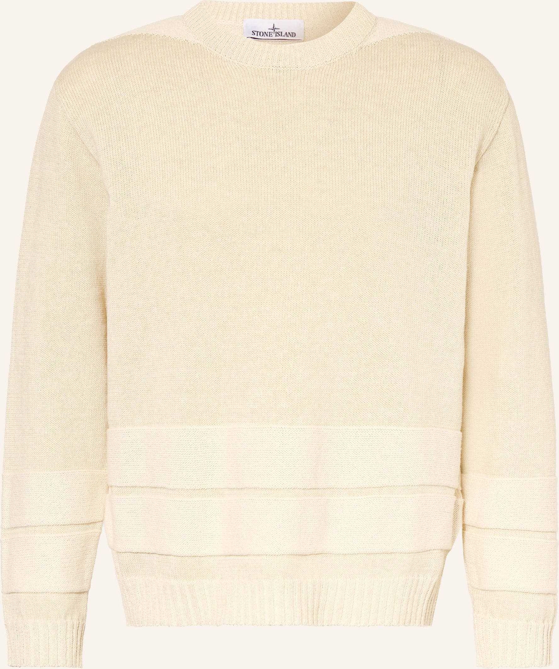 Stone Island Pullover Mit Leinen beige