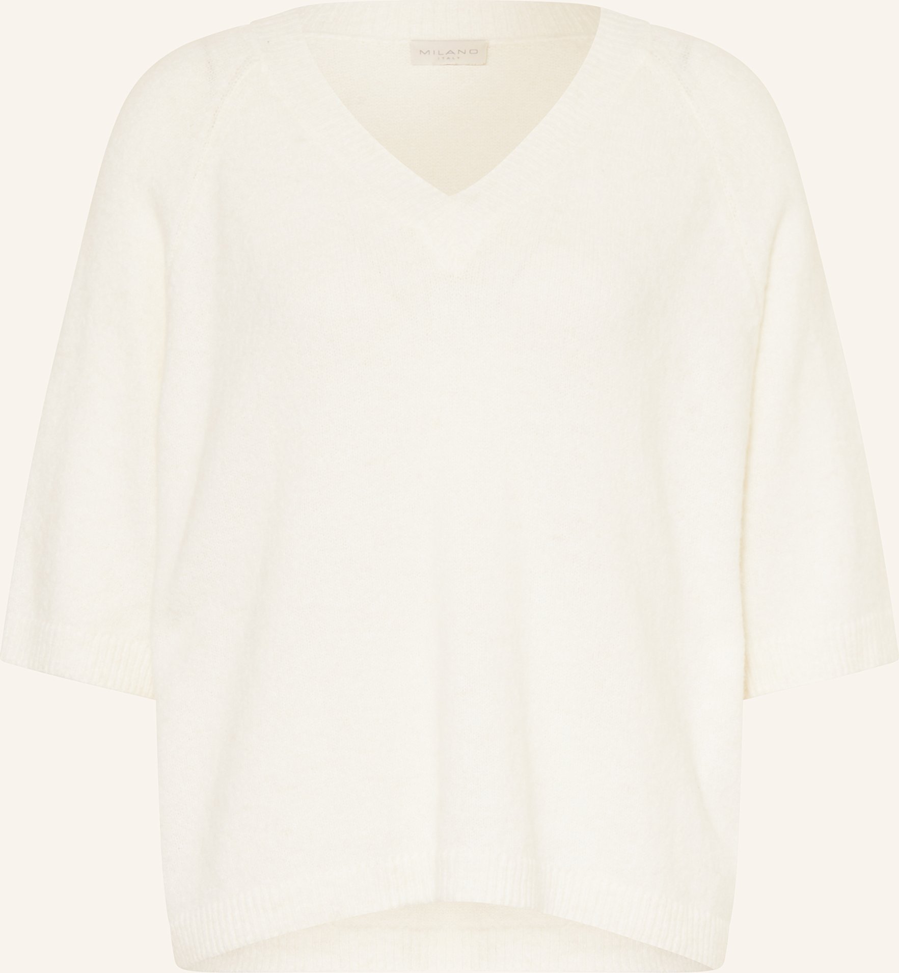 Milano Italy Pullover Mit 3/4-Arm beige