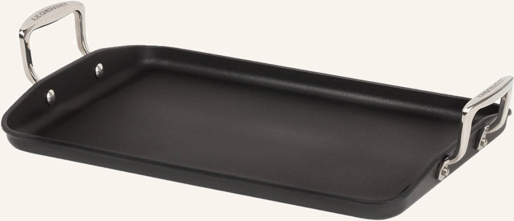 Le Creuset Grillplatte schwarz