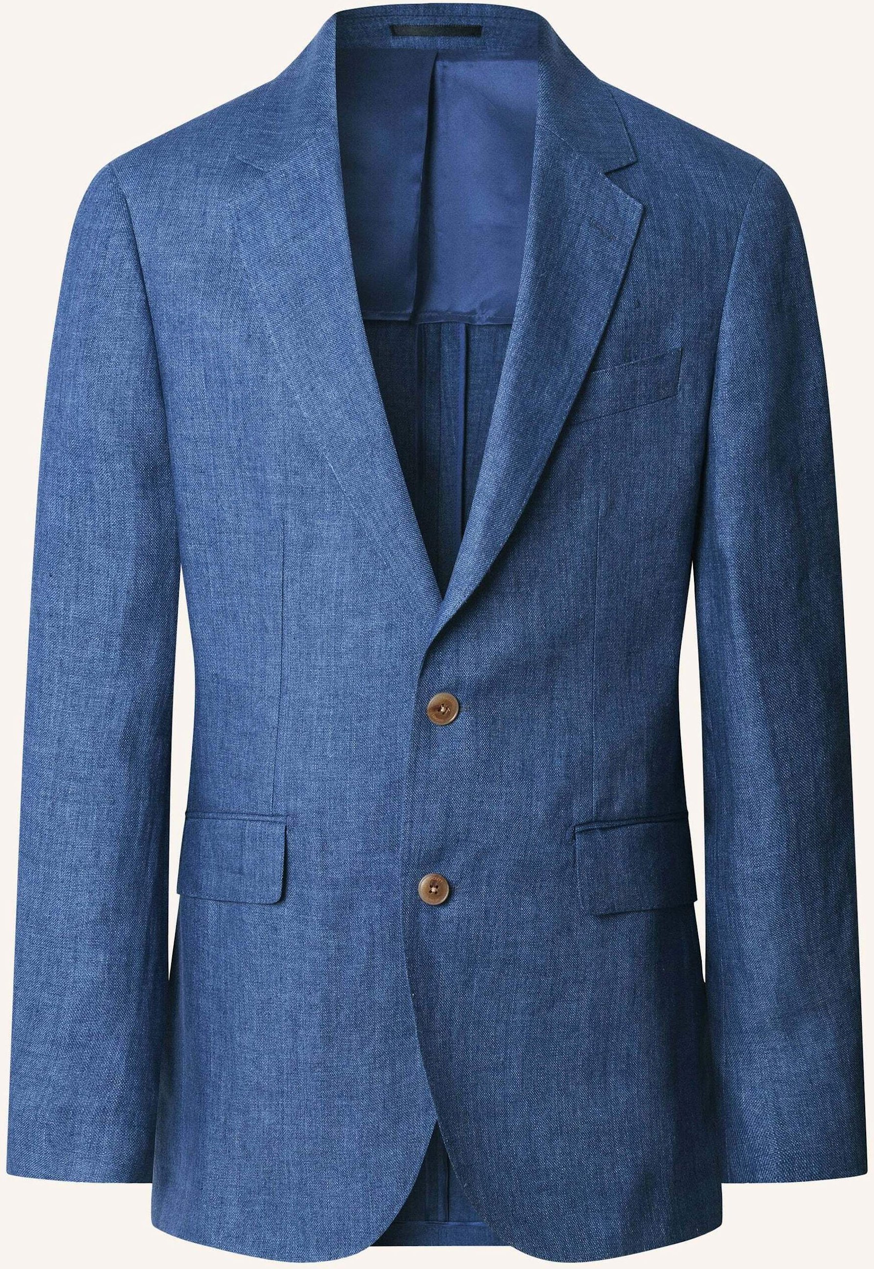Hackett London Blazer Linen Delave Hopsack blau