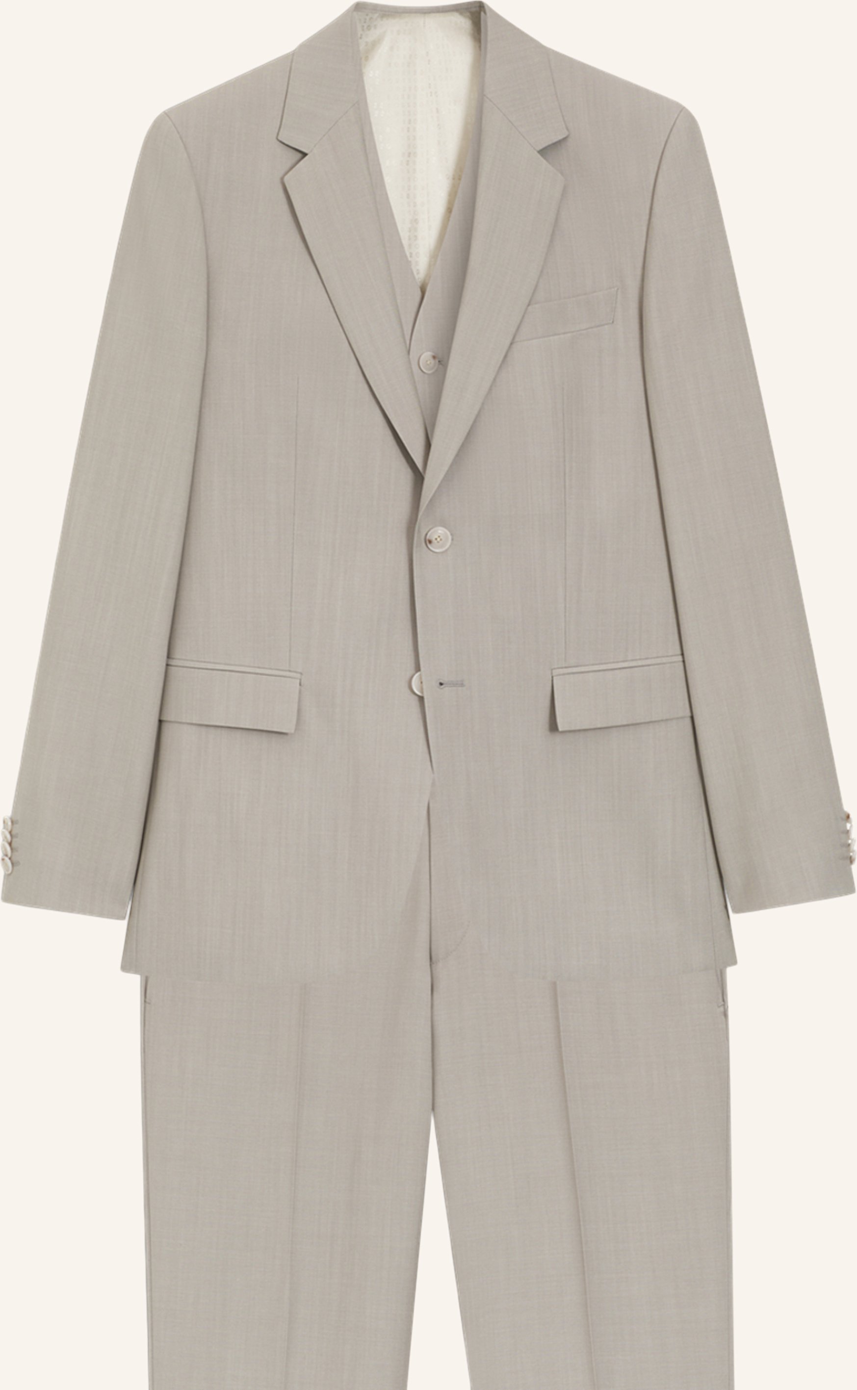 Boss Business Anzug H-Houston-3pcs-262 Slim Fit grau