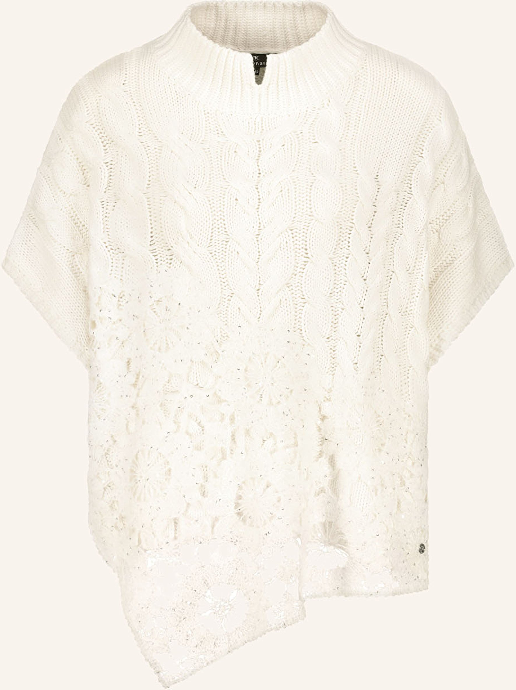 Monari Pullover Mit Pailletten beige