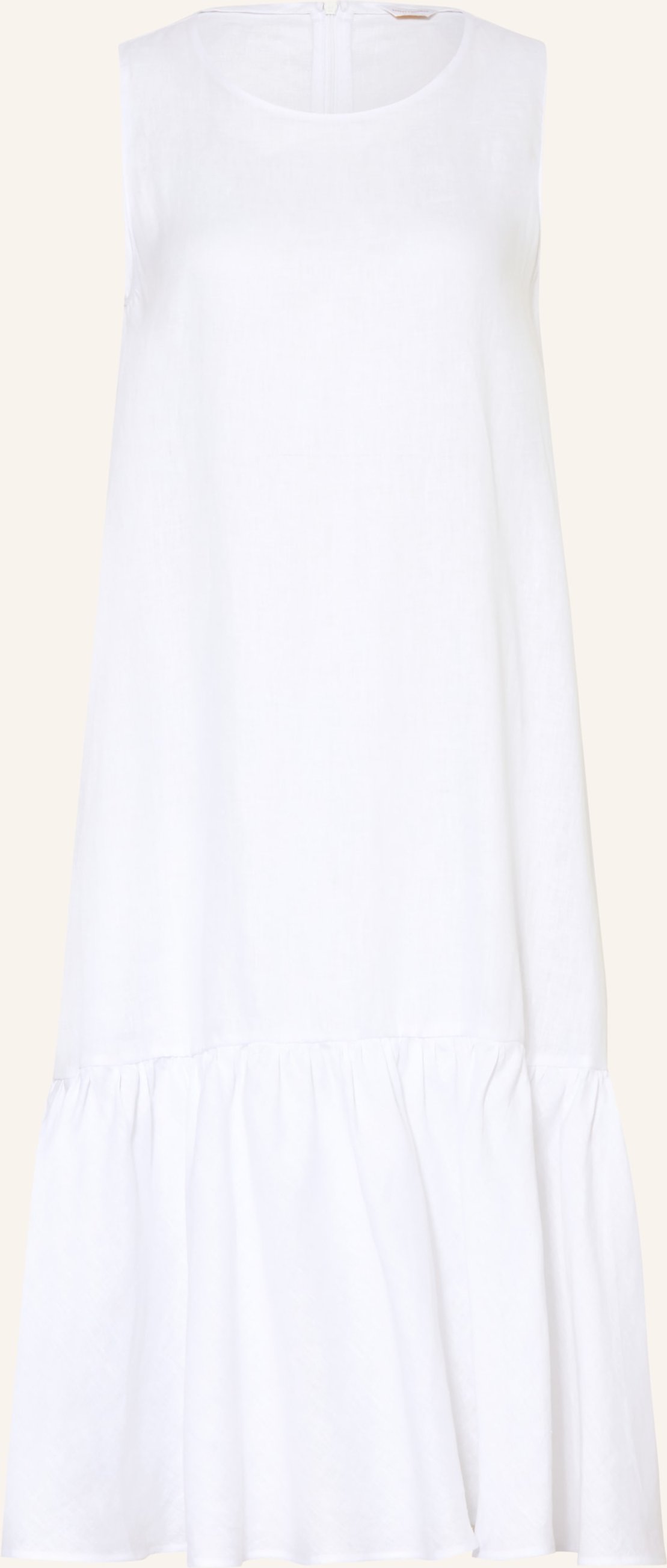 Robert Friedman Leinenkleid Karenl weiss