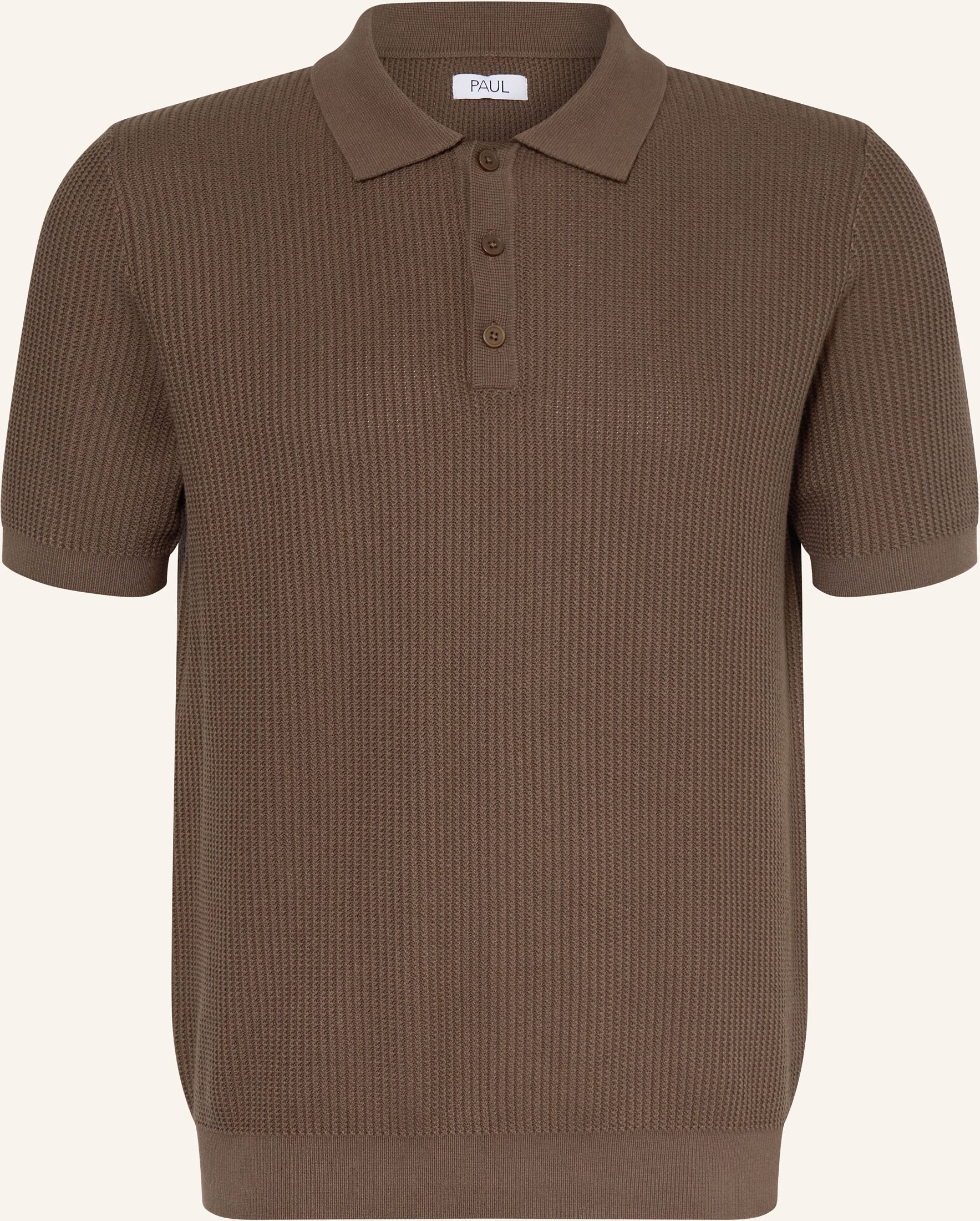 Paul Strick-Poloshirt grau