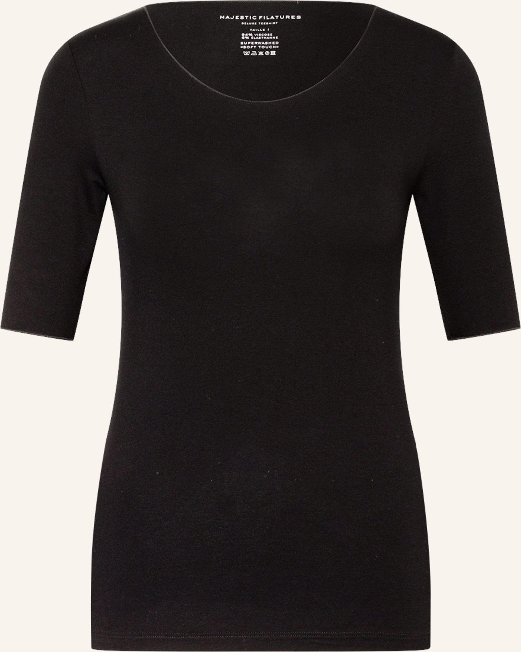 Majestic Filatures T-Shirt schwarz