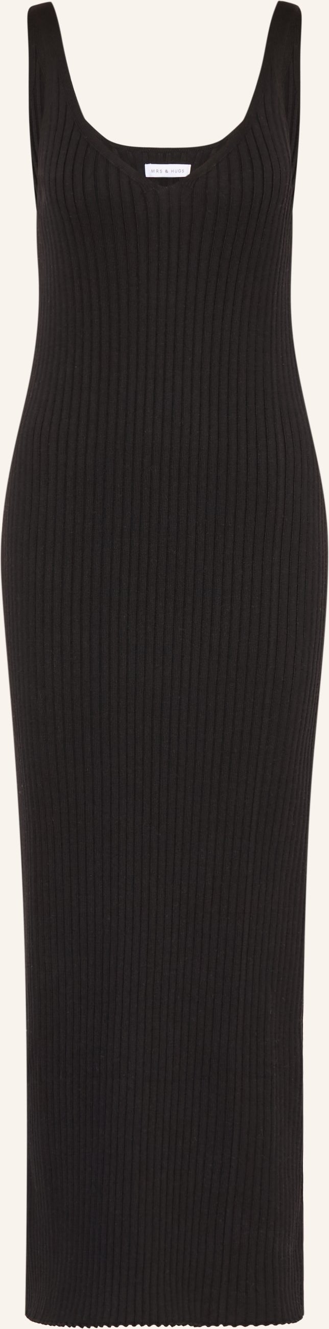 Mrs & Hugs Strickkleid schwarz